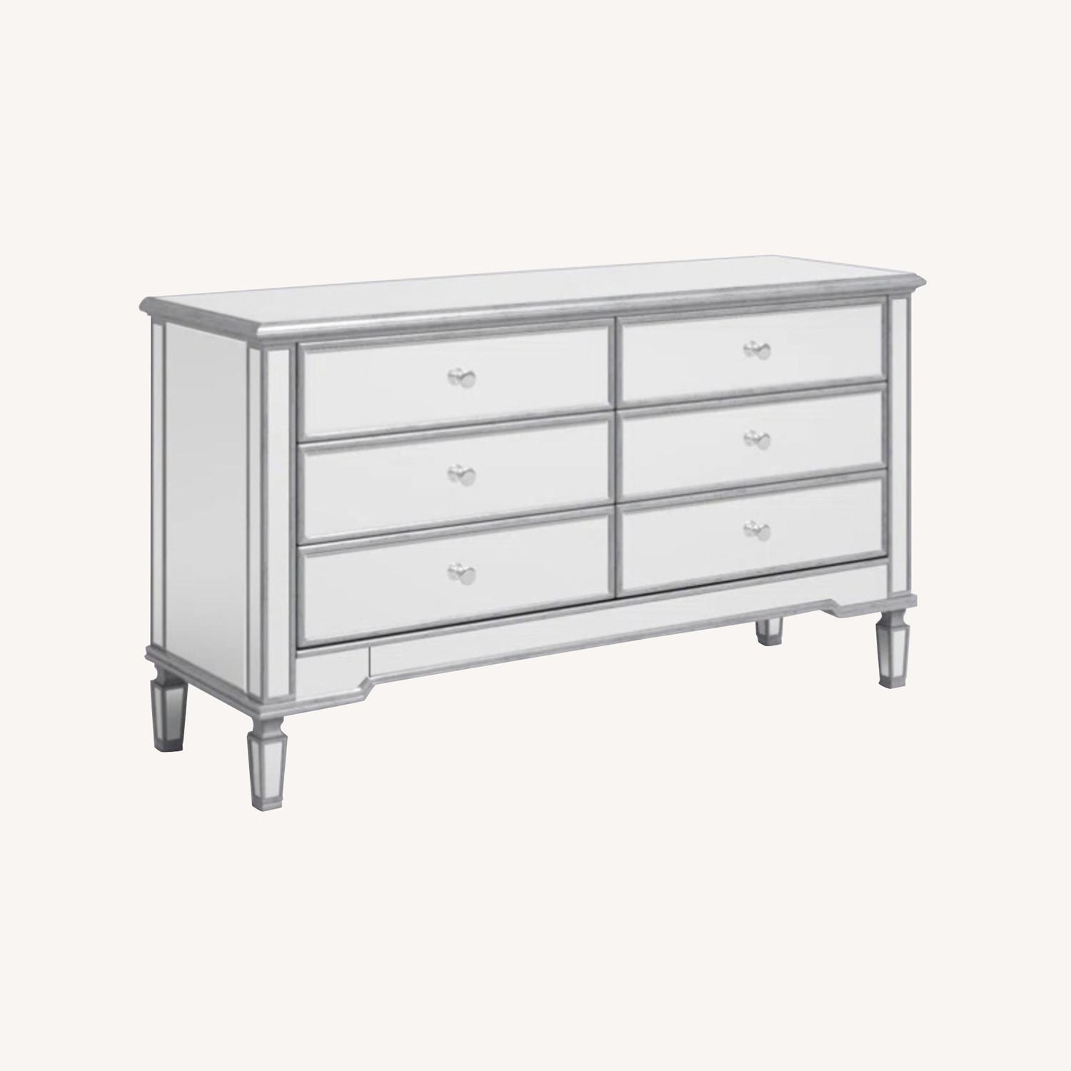 Wayfair Mirrored 6Dawrer Dresser AptDeco