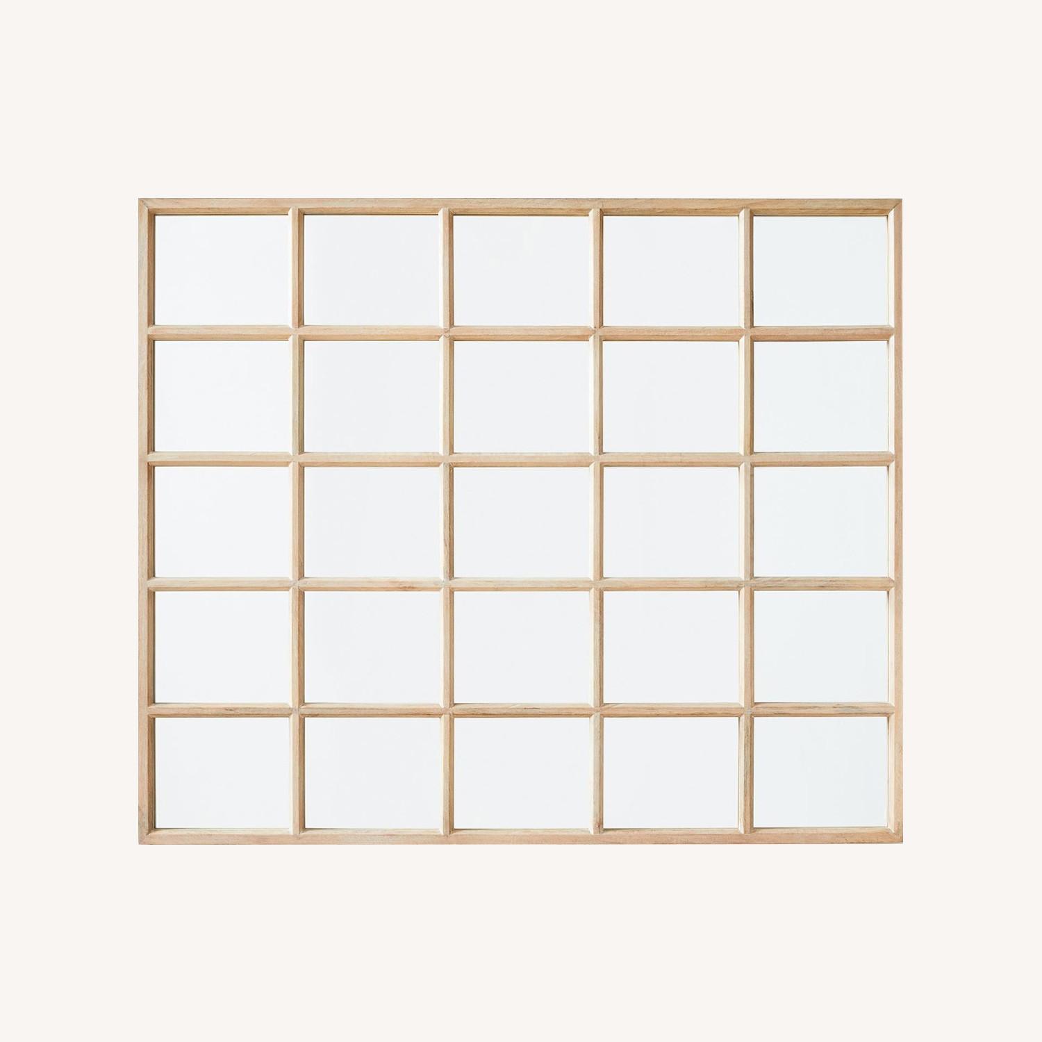 West Elm Raven Wood Wall Mirror - image-0