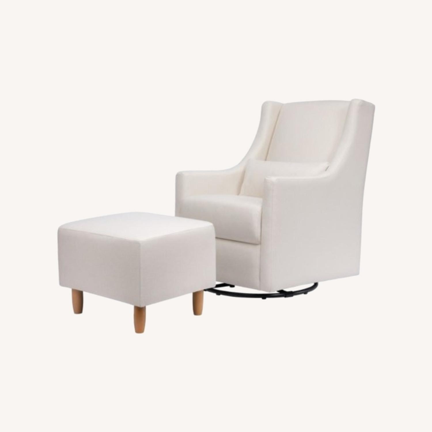 Babyletto Toco Swivel Glider with Ottoman AptDeco