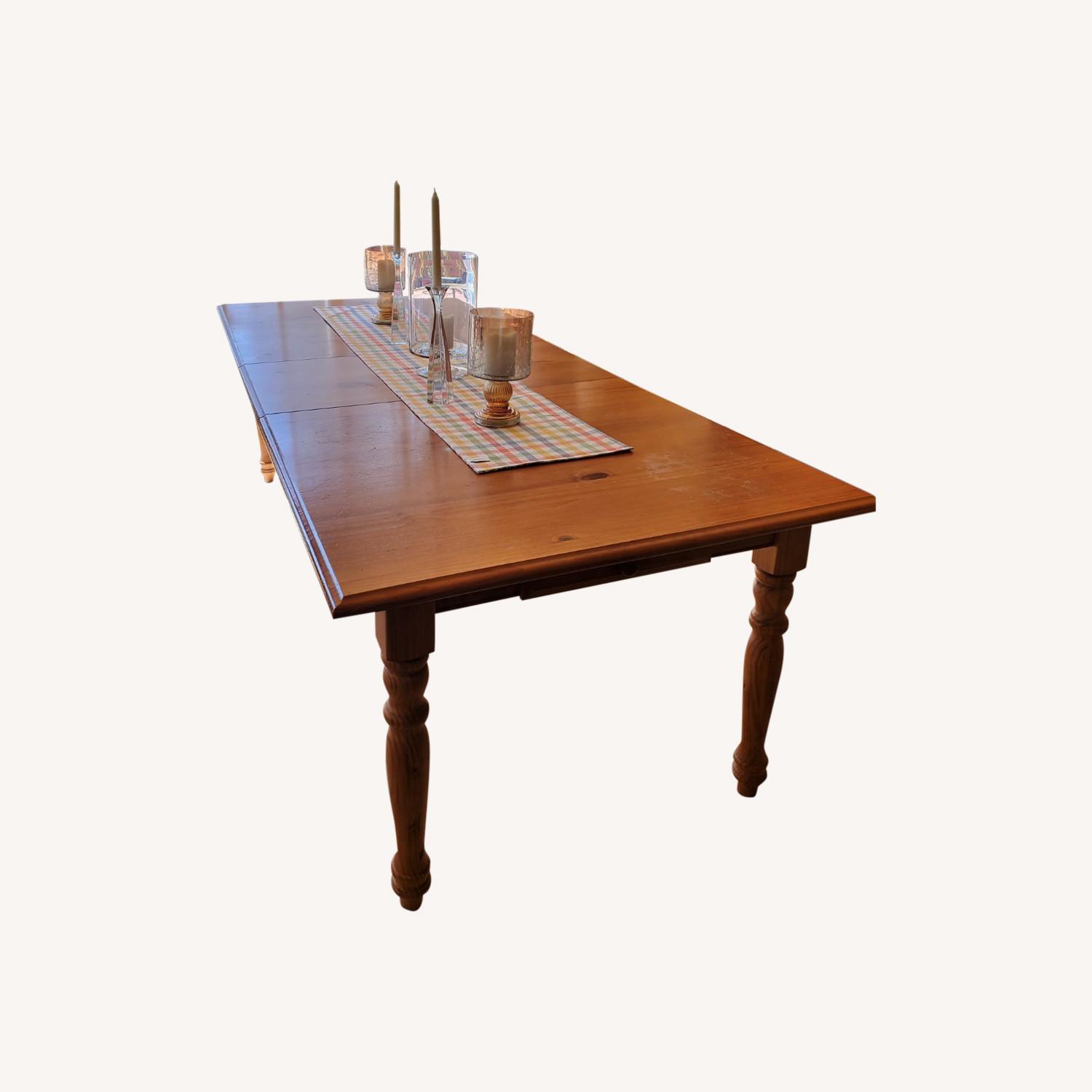 Macy's Solid Wood Large Dining Table AptDeco