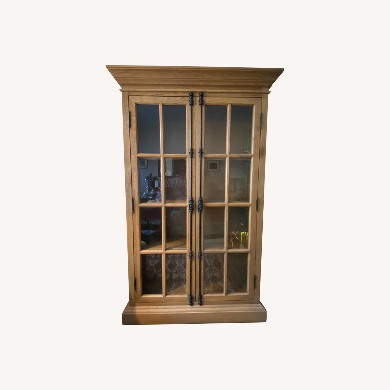 RH French Casement Cabinet, 77 inch, Weathered Oak - image-0