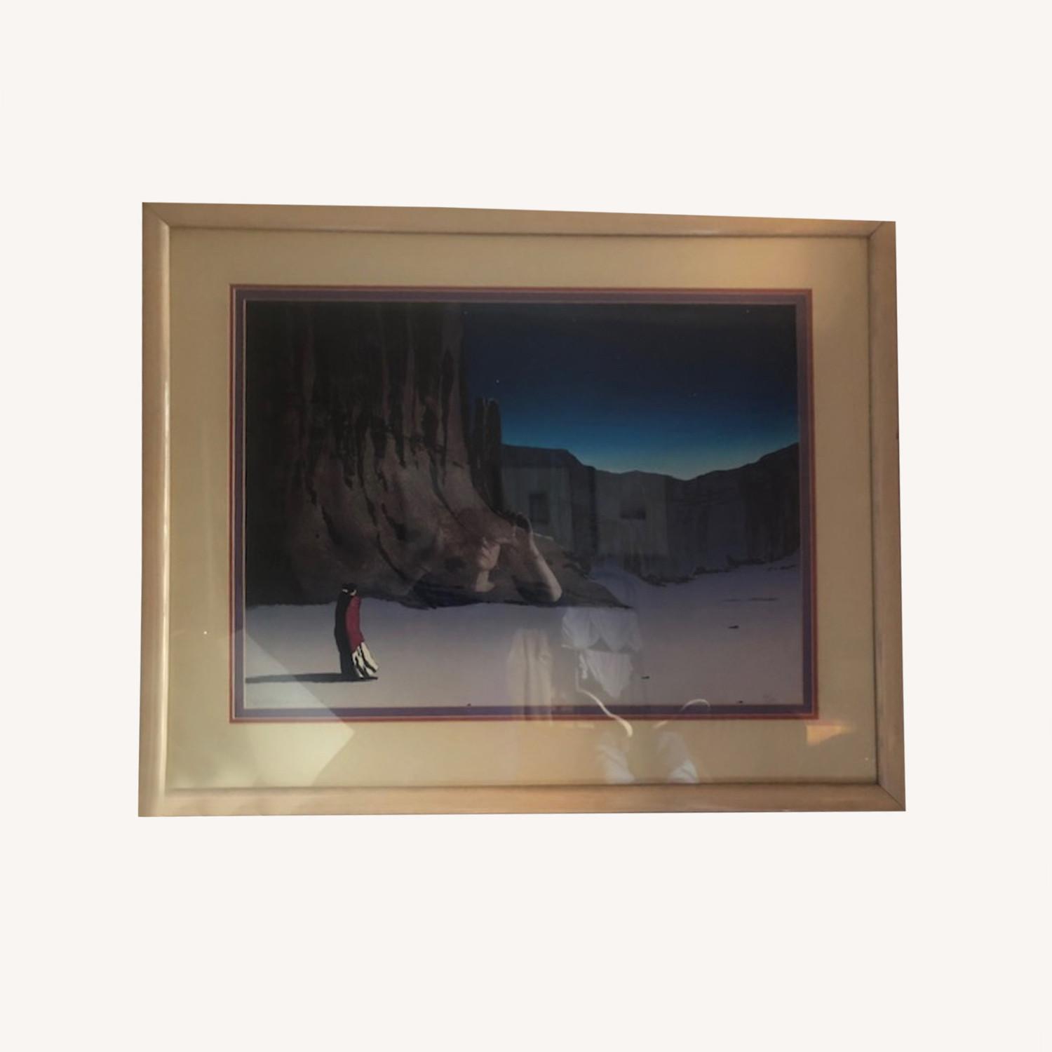 R.C. Gorman Lithograph, "Canyon De Chelly Night" - image-0