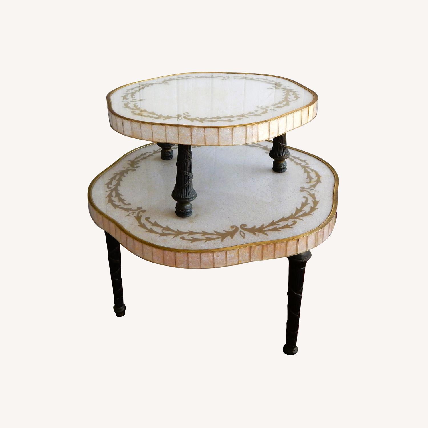 c. 1960 Opalescent Hollywood Regency Table - image-0