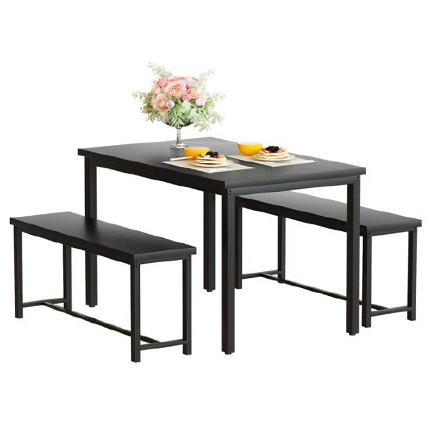 Wayfair Sayon 4 Person Breakfast Nook Dining Set - image-2