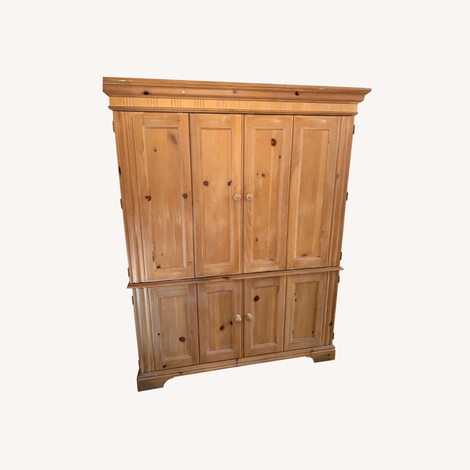 Large Computer/Desk Cabinet - image-0