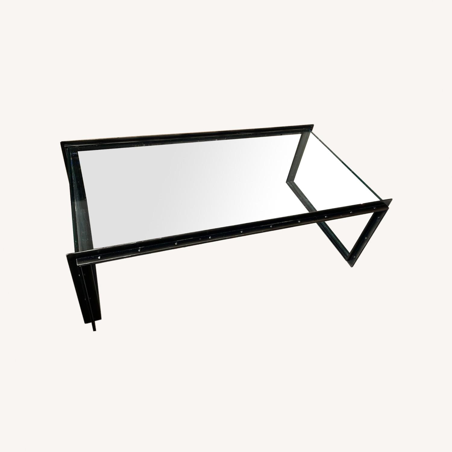 Restoration Hardware Glass Coffee Table AptDeco