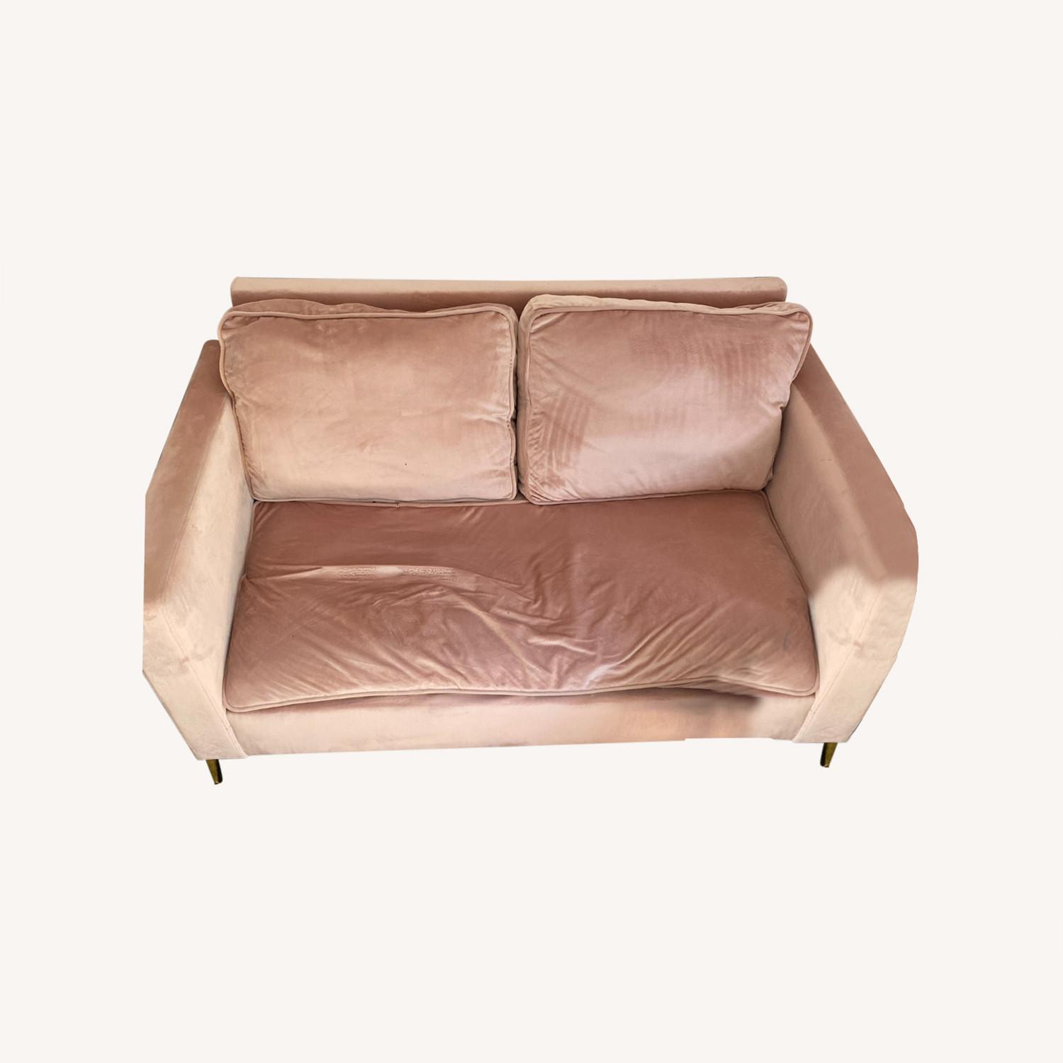 Wayfair Pink Loveseat AptDeco