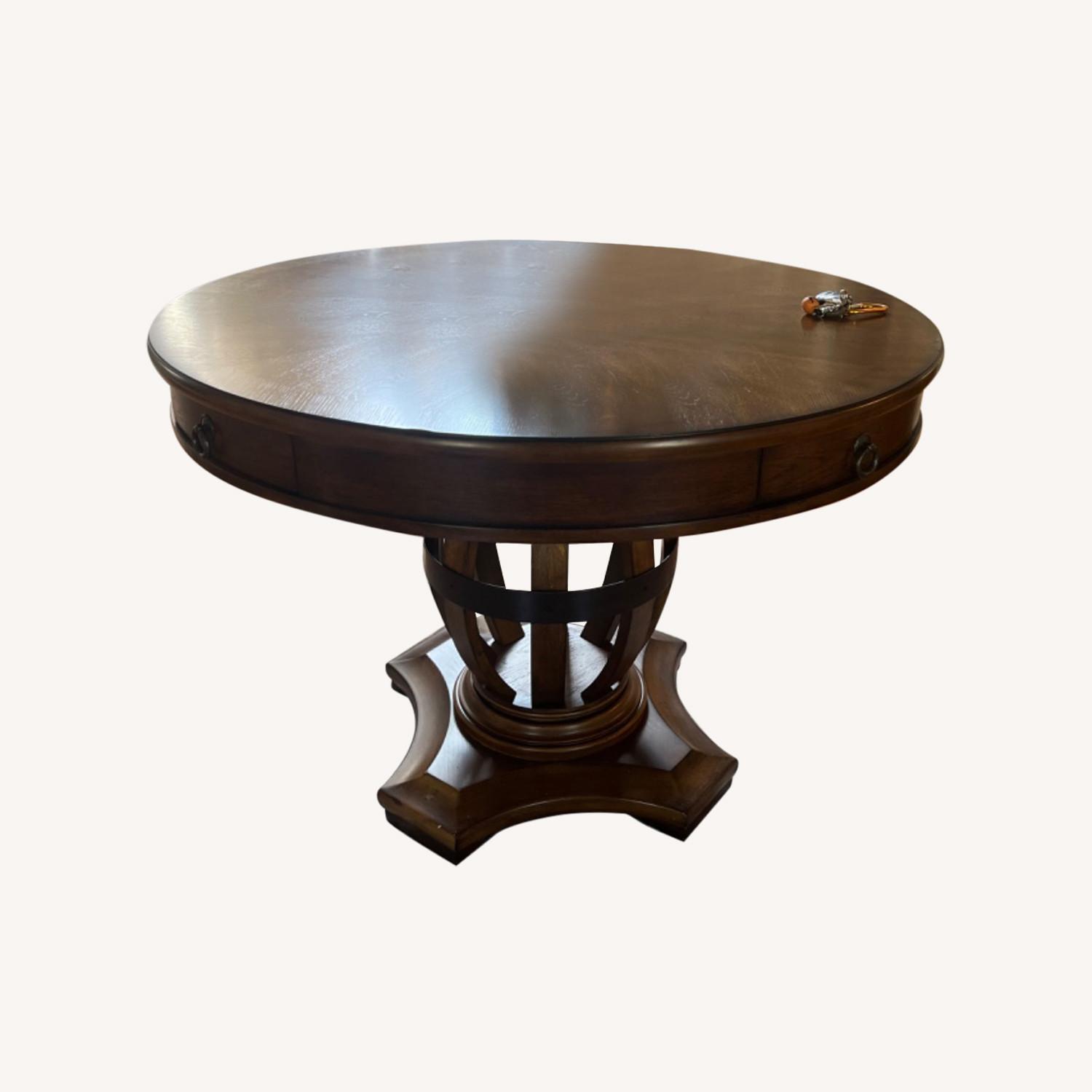 Wood Entrance Hall Table AptDeco