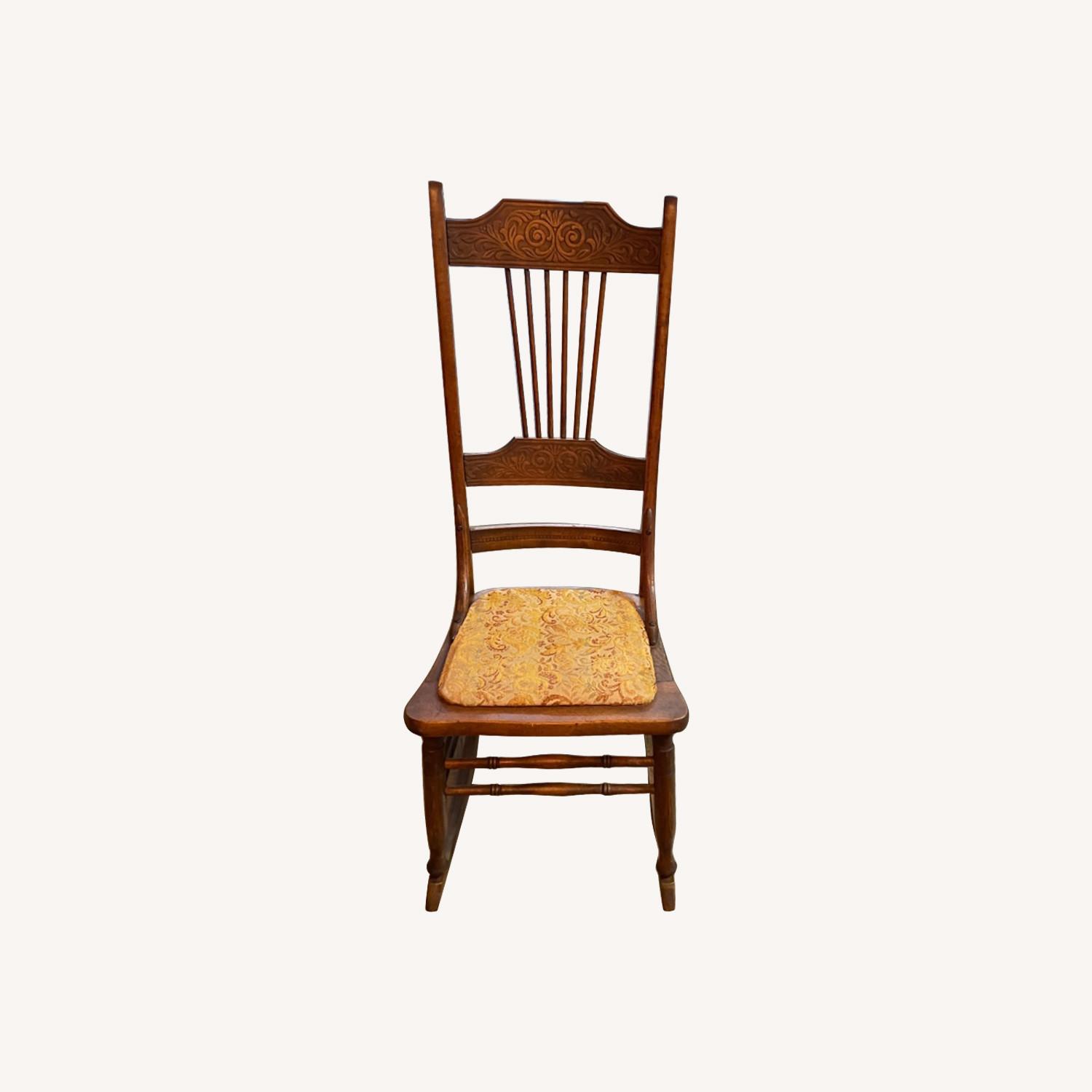 Vintage Wood Rocking Chair - image-0