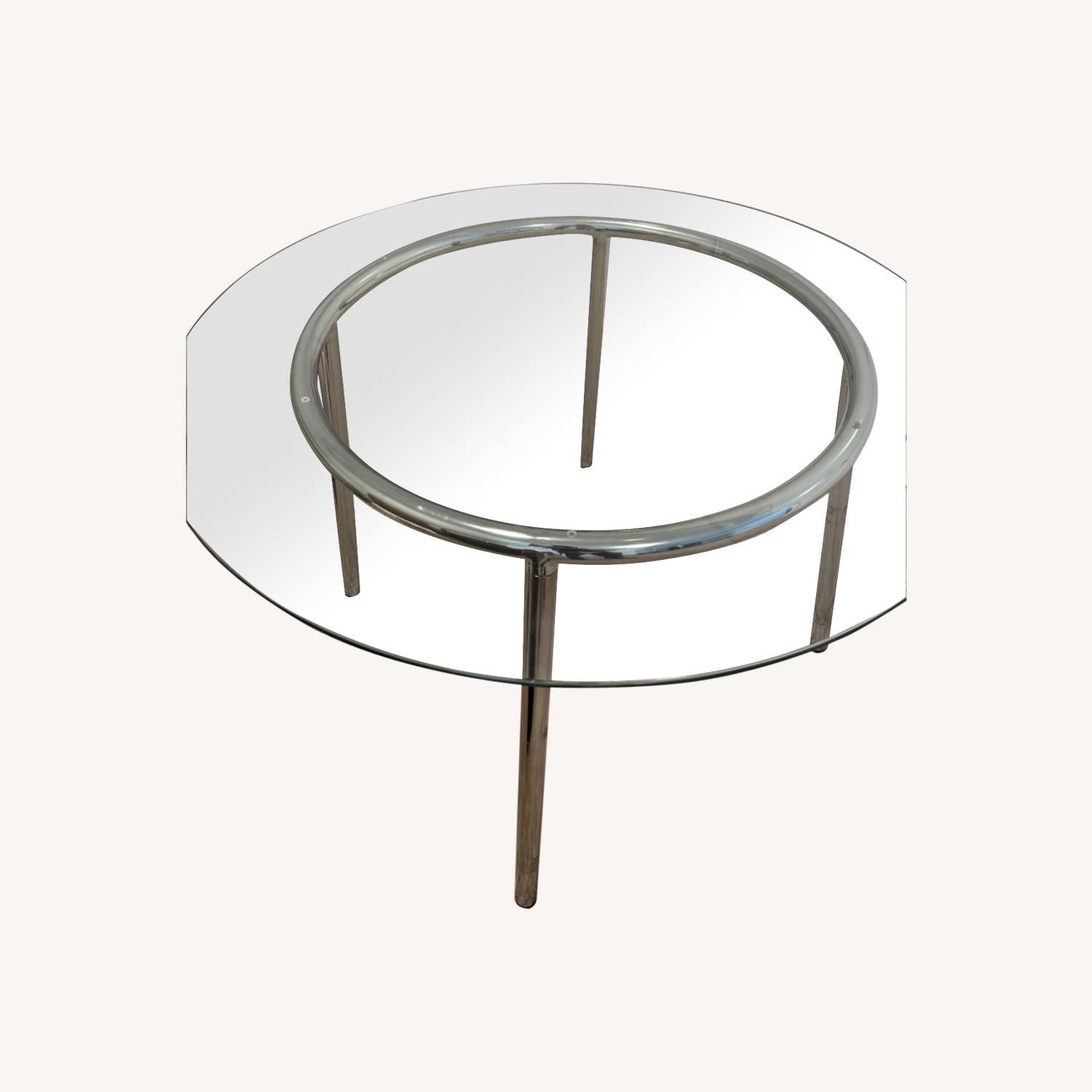 IKEA Glass Round Dining Table - image-0