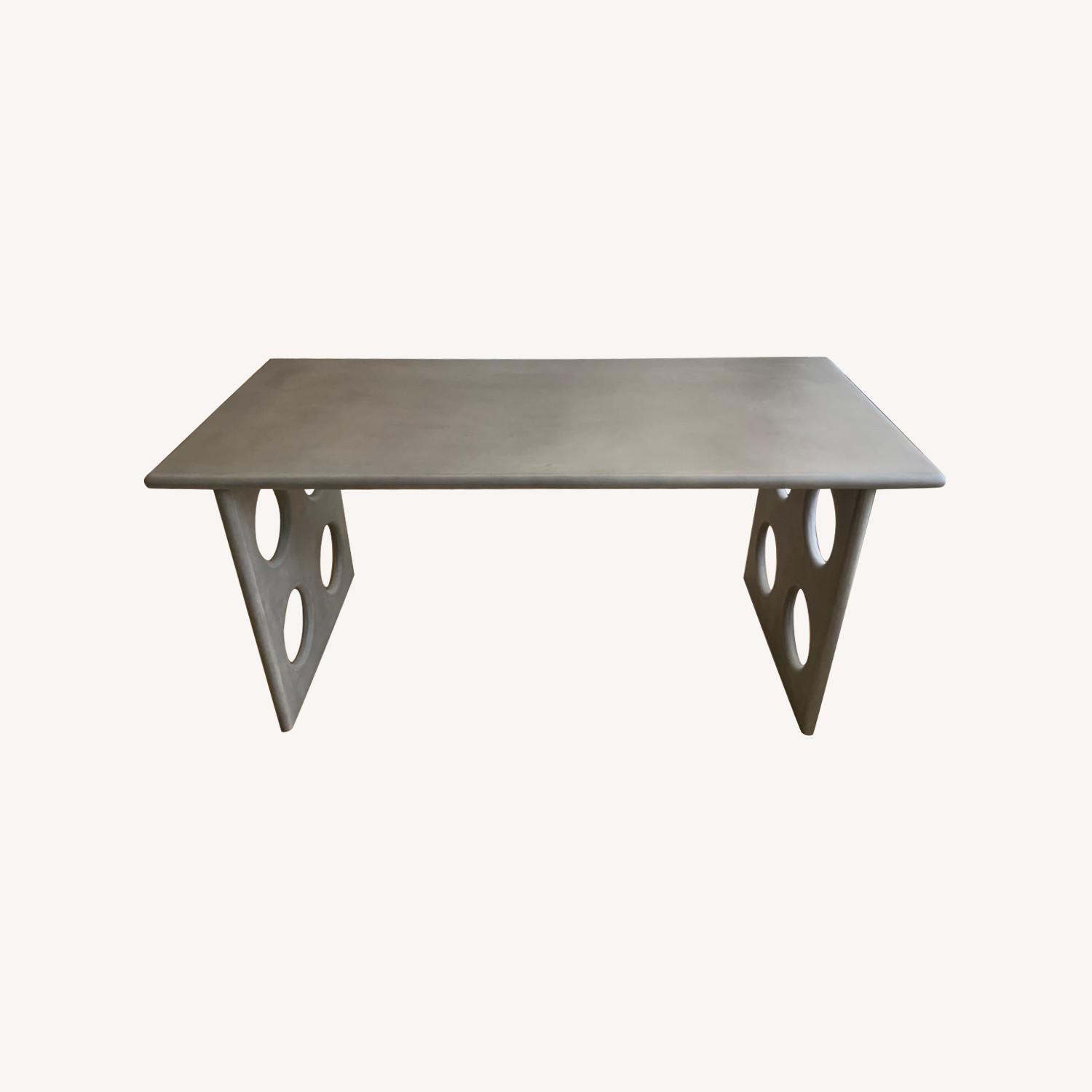 CB2 Otto Grey Concrete Desk - image-0