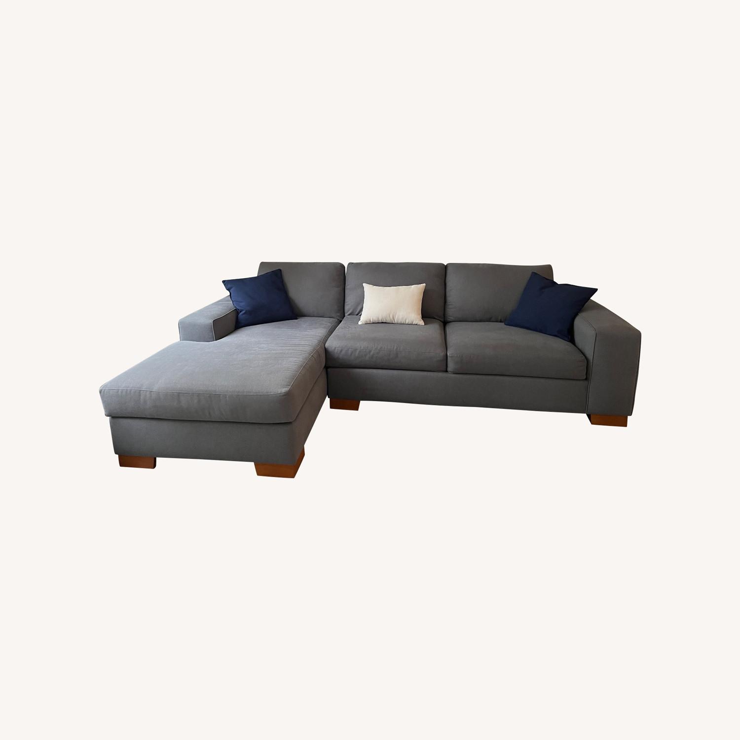 Apt2B Melrose 2pc Chromium Section Sofa - image-0