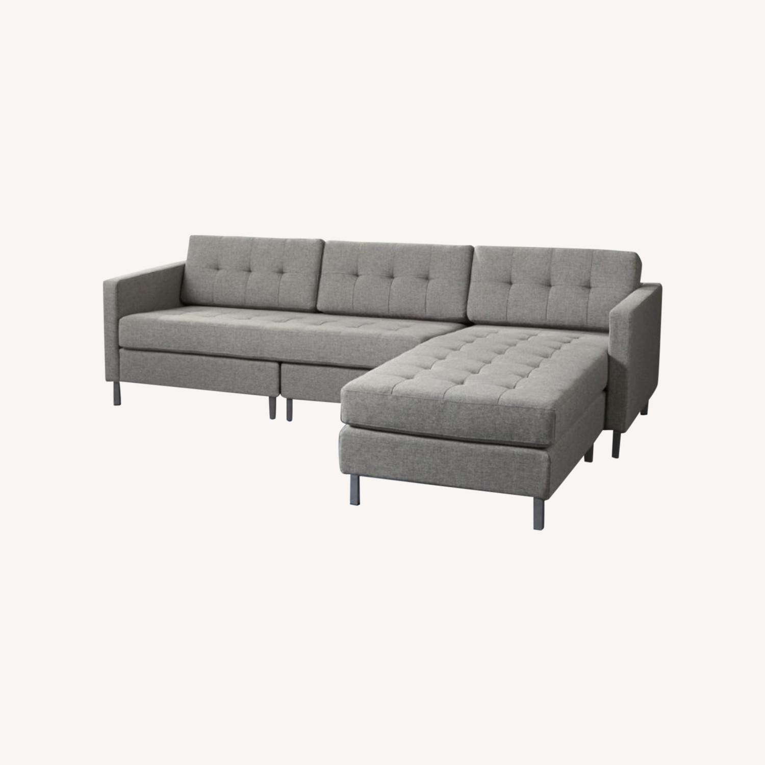 CB2 Ditto II Gray Sectional Sofa - image-0