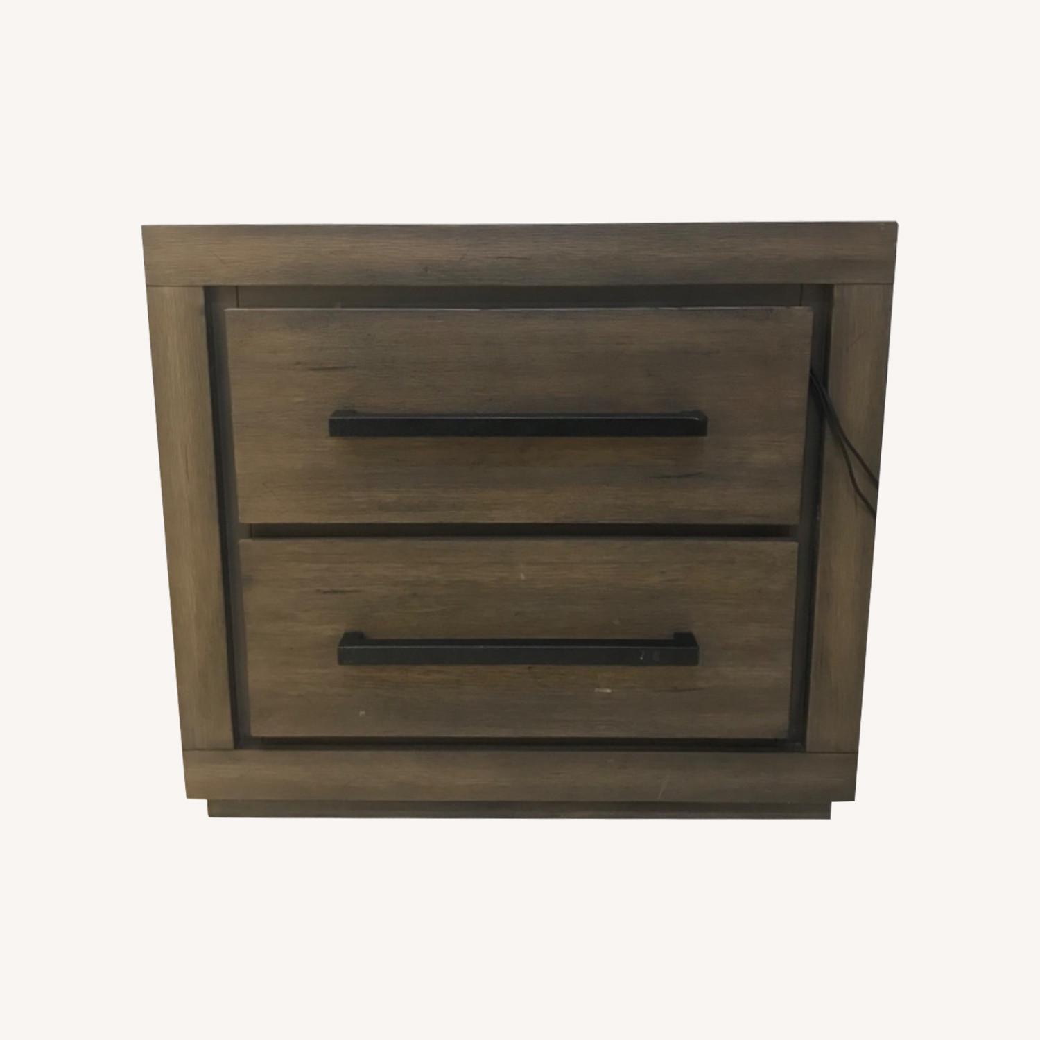 Elements Fine Nightstand with Multiple Charging Stations - image-0