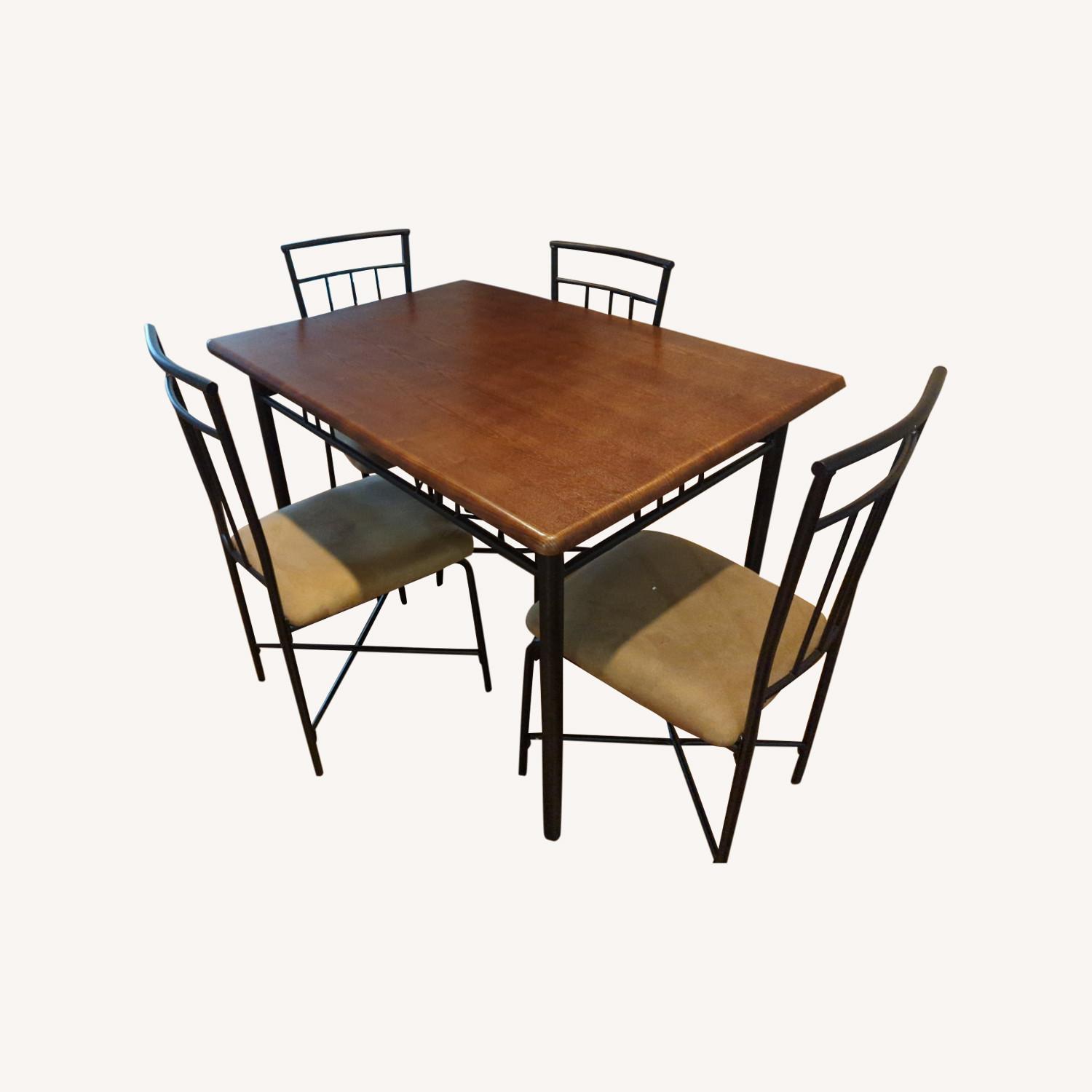 Mainstays Dark Brown Dining Table & Chairs - image-5
