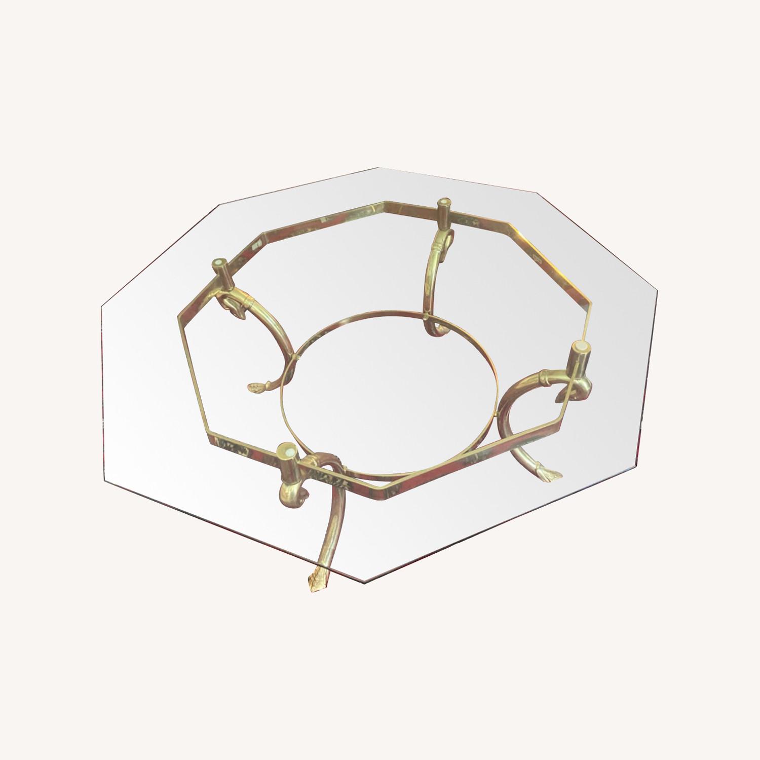 Glass Top Octagonal Coffee Table - image-0