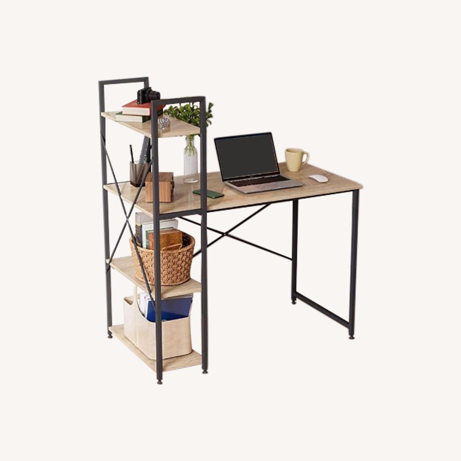 Oak Desk For Work From Home Set up - image-0