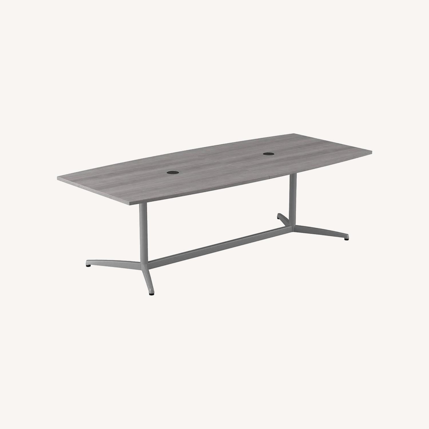 Bush Furniture Conference Table with Metal Base - image-0