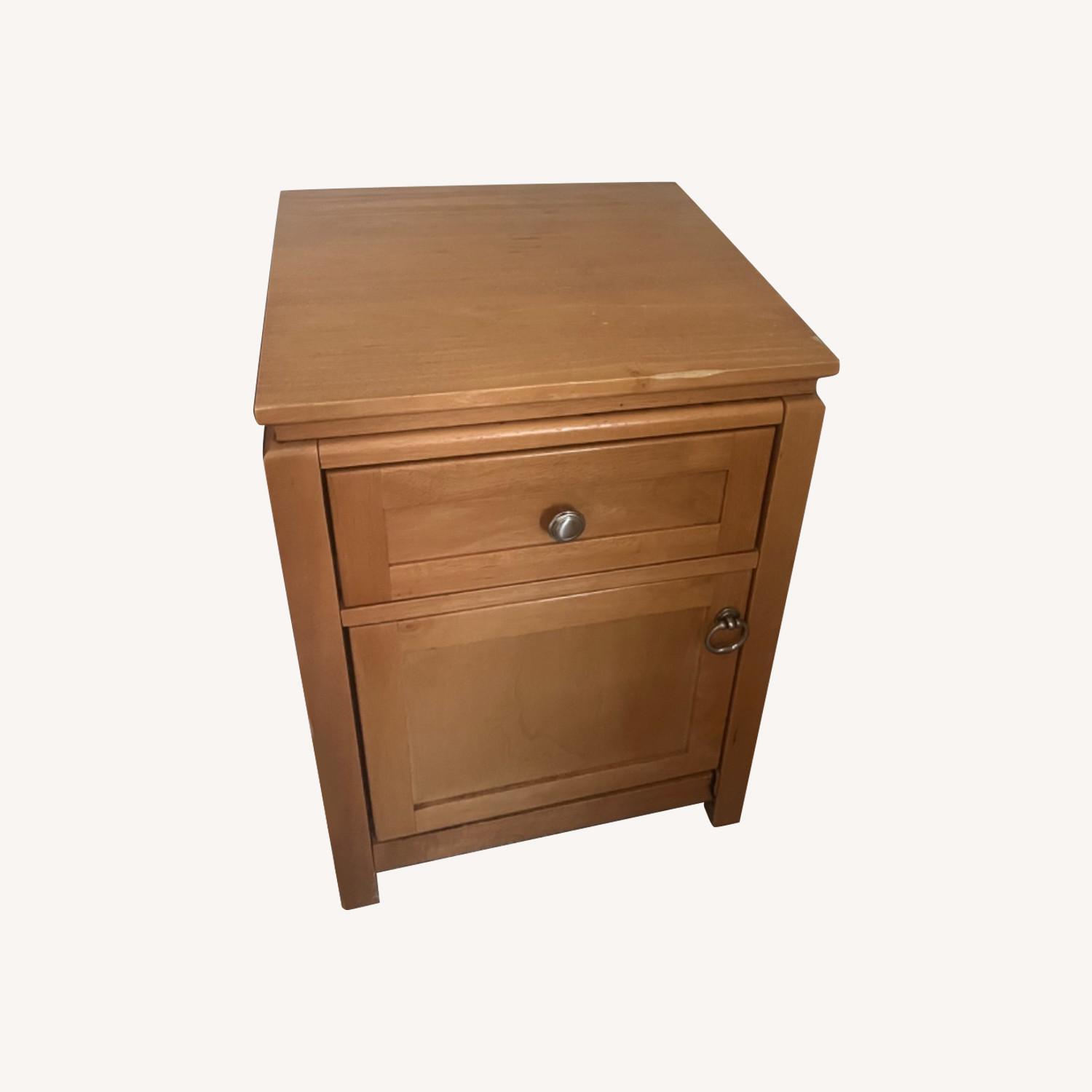 Real Wood Nightstand AptDeco