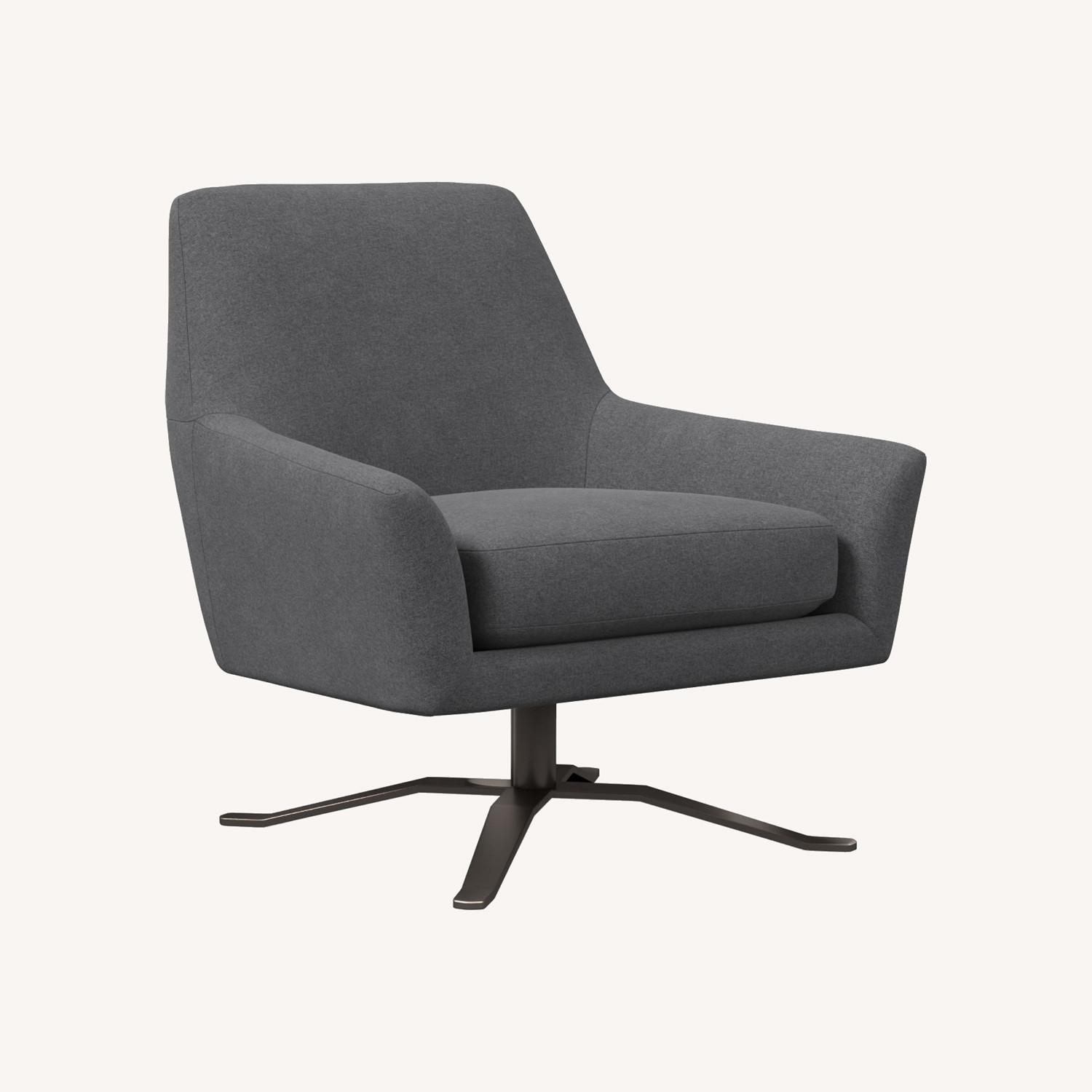 West Elm Lucas Swivel Chair AptDeco