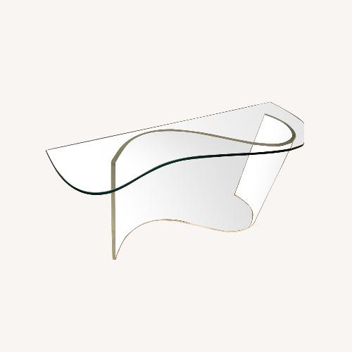 Used Unique Two-piece Glass and Plexi Entryway Table for sale on AptDeco