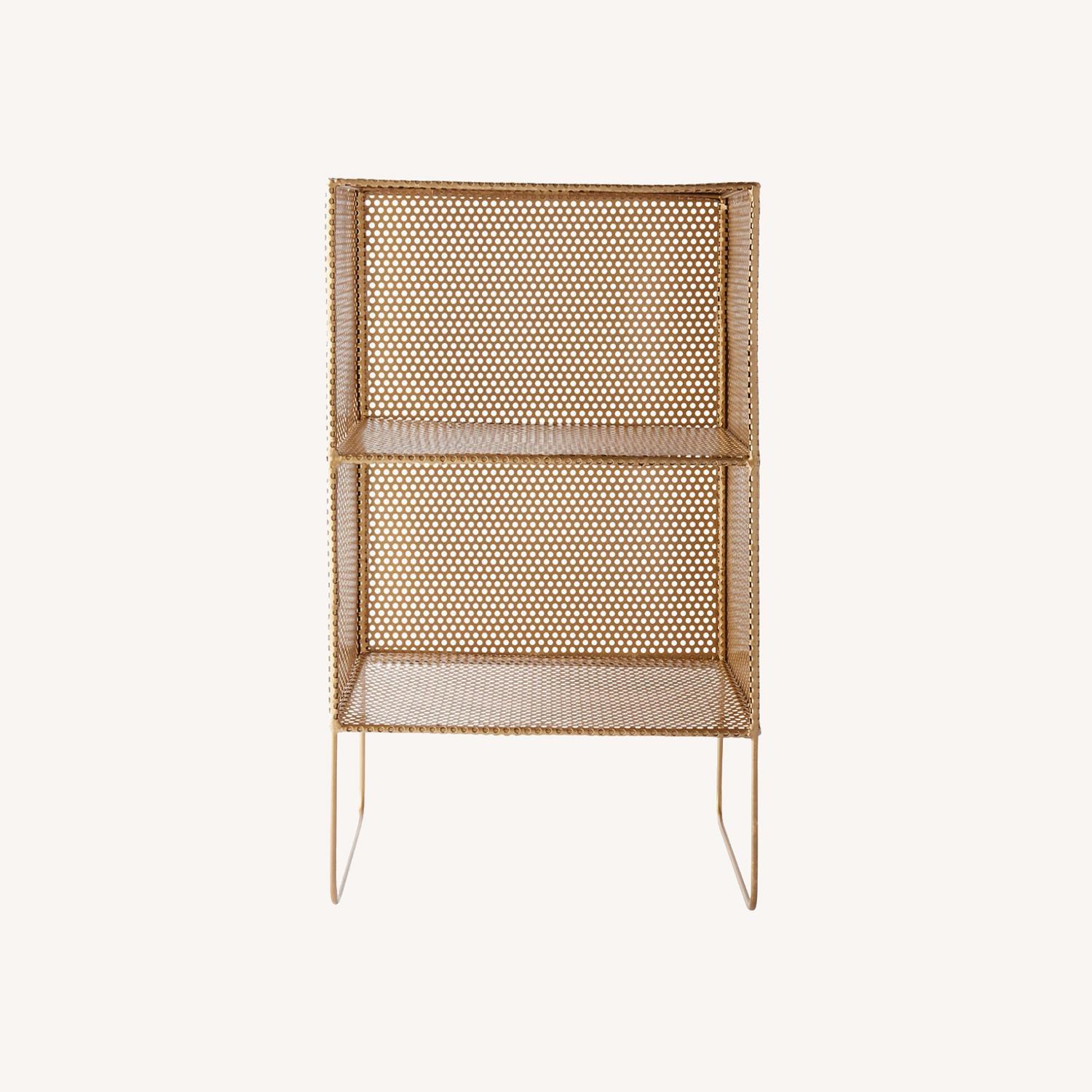 CB2 Sift Gold Metal Side Table - image-0