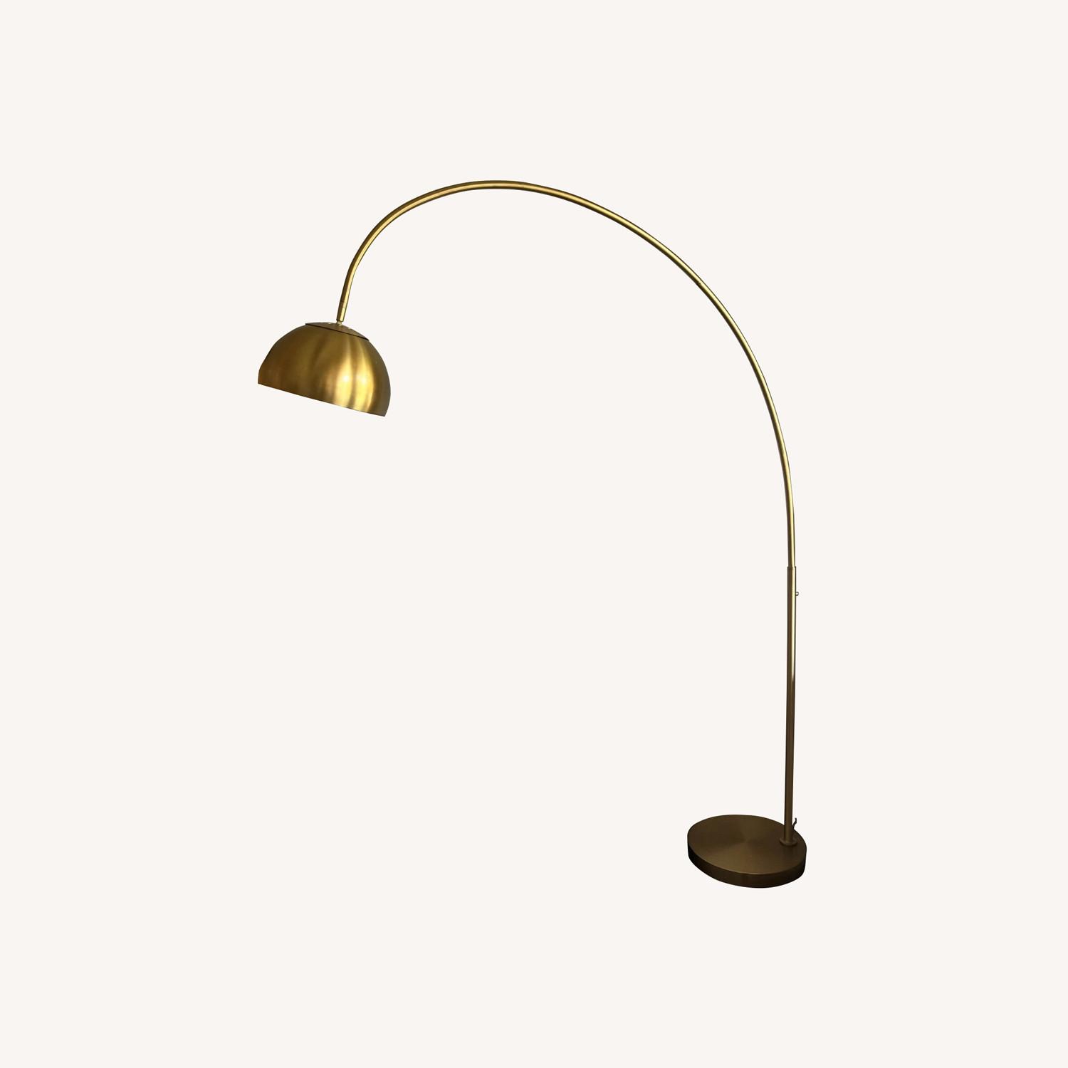 West Elm Brass Floor Lamp AptDeco