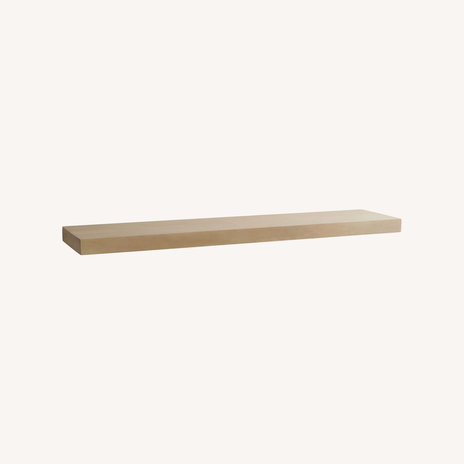 Pottery Barn Brighton Floating Wood Shelf 60X14 AptDeco