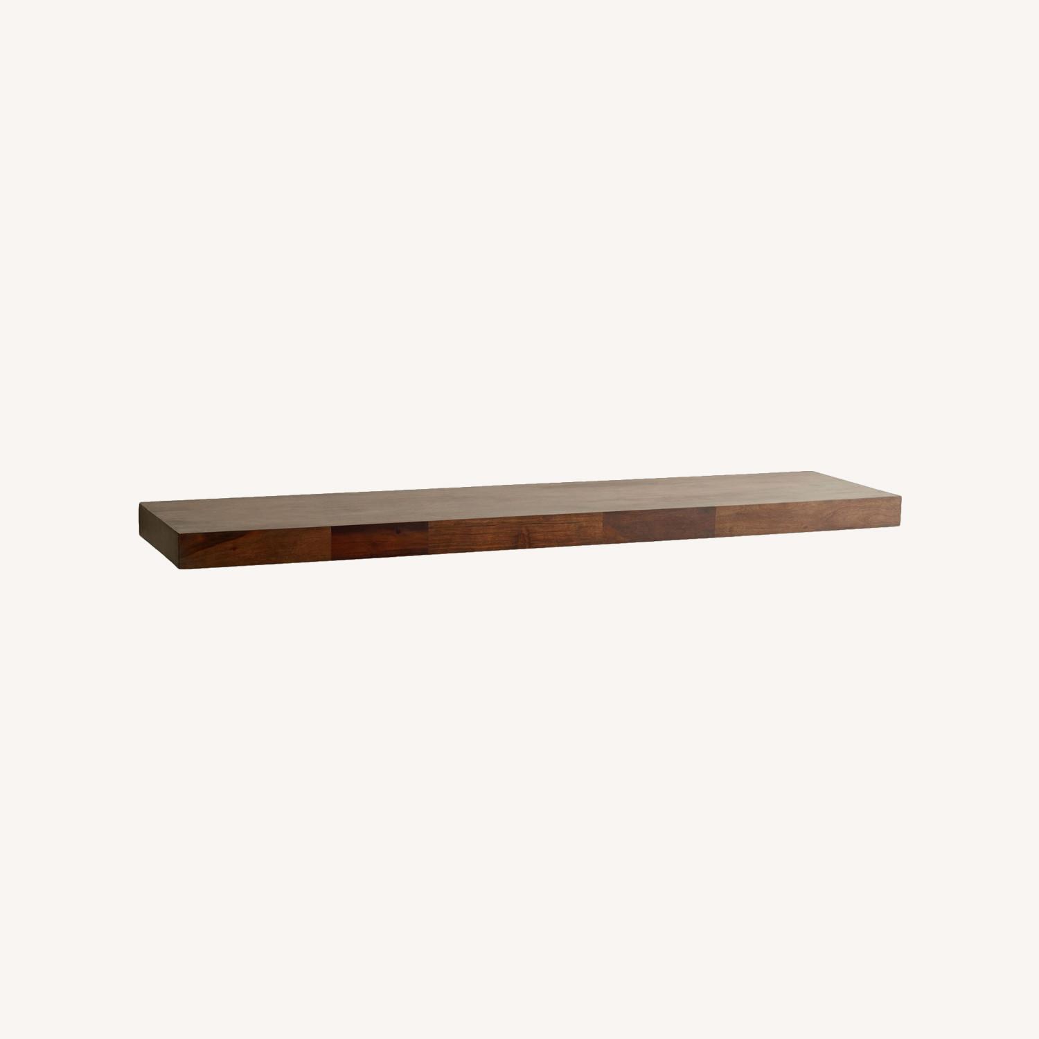 Pottery Barn Brighton Floating Wood Shelf 60X14 AptDeco