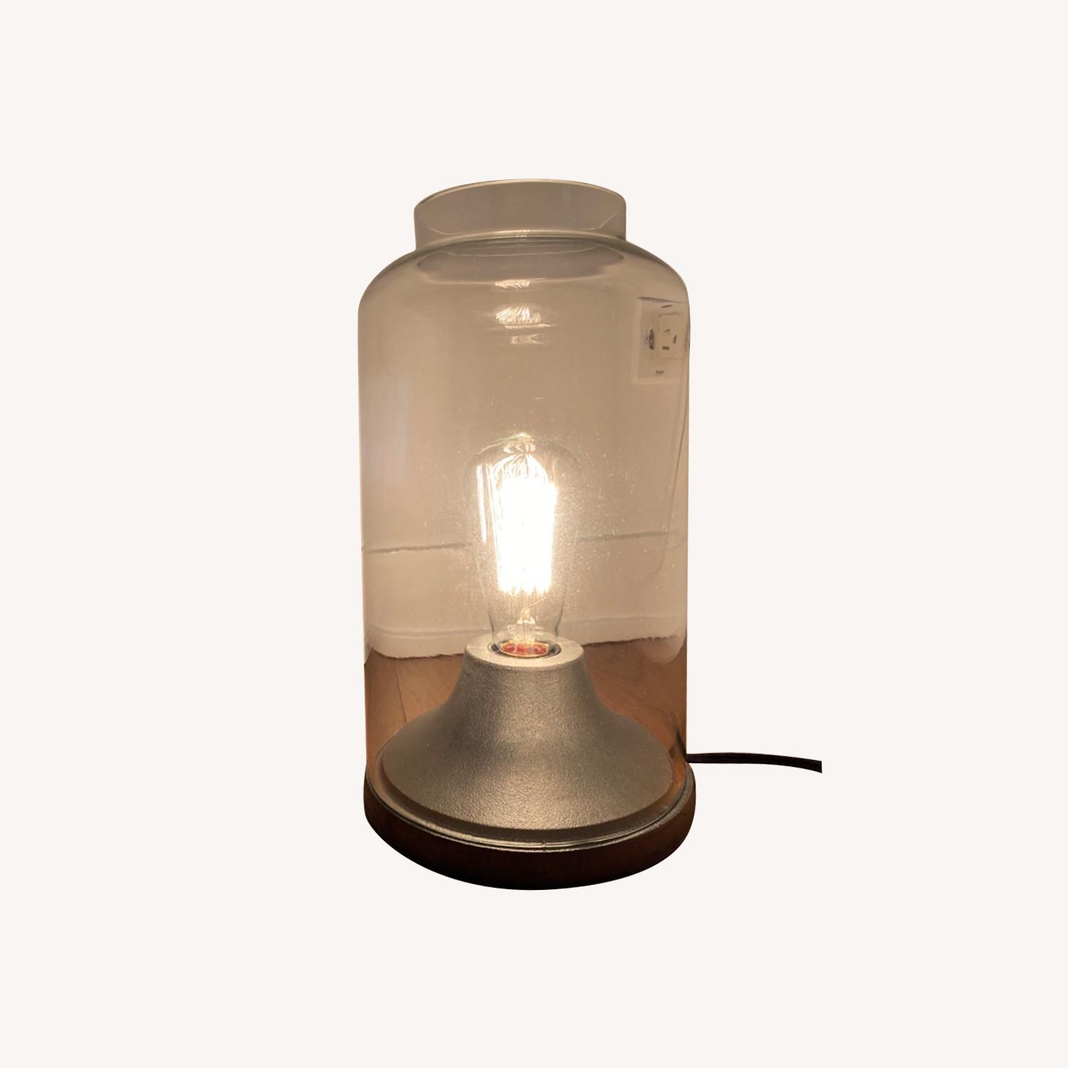 CB2 Glass Cloche Lamp AptDeco