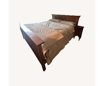 Mission Style King Bed - AptDeco