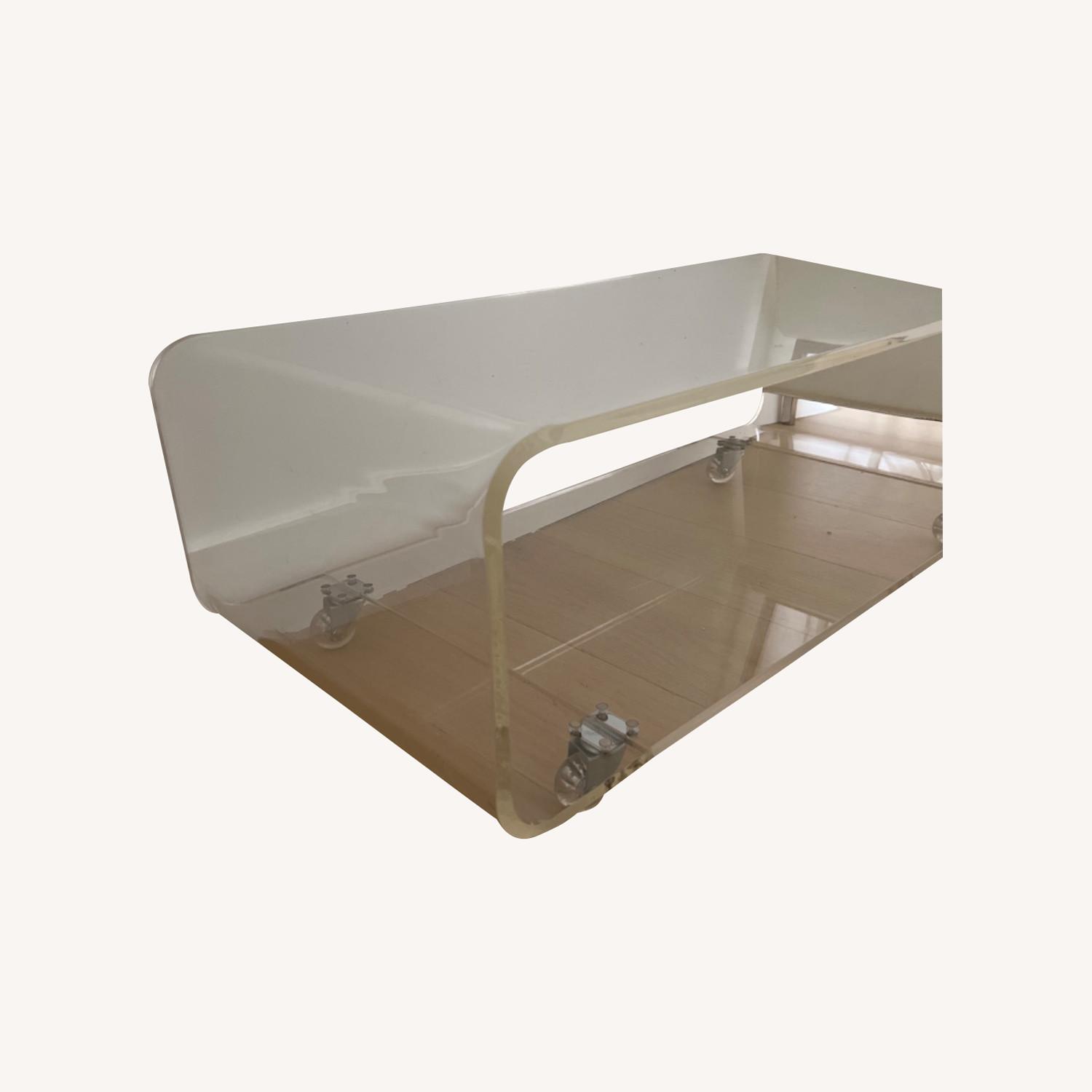 CB2 Acrylic Coffee Table - image-0