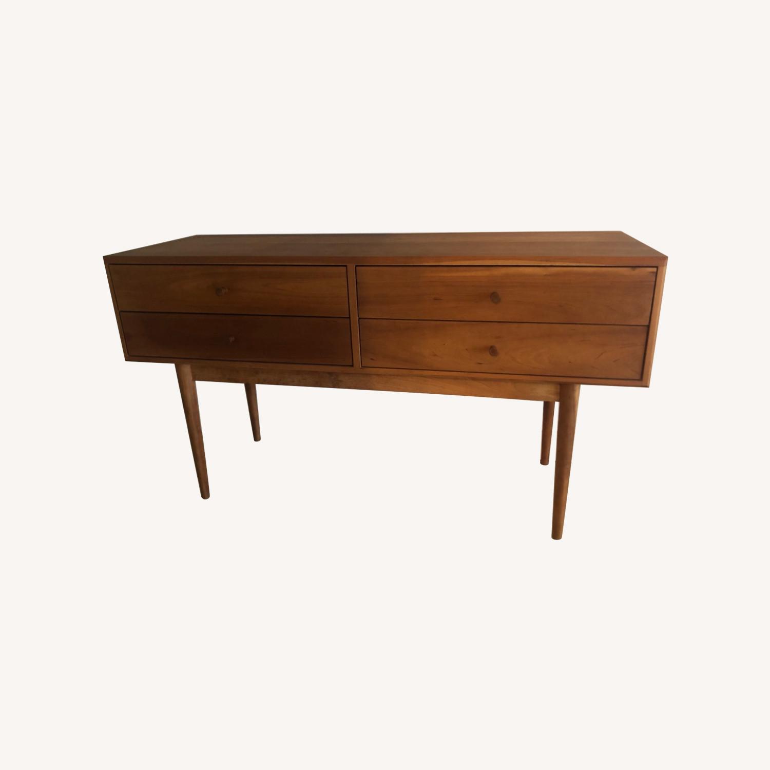 Cherry 4 Drawer Entryway Credenza - image-0
