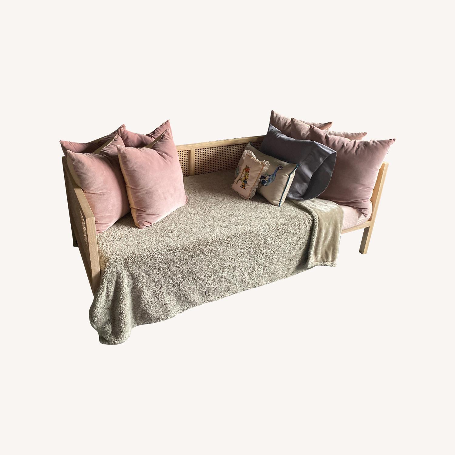 CB2 Boho Natural Rattan Daybed Frame Twin - image-0