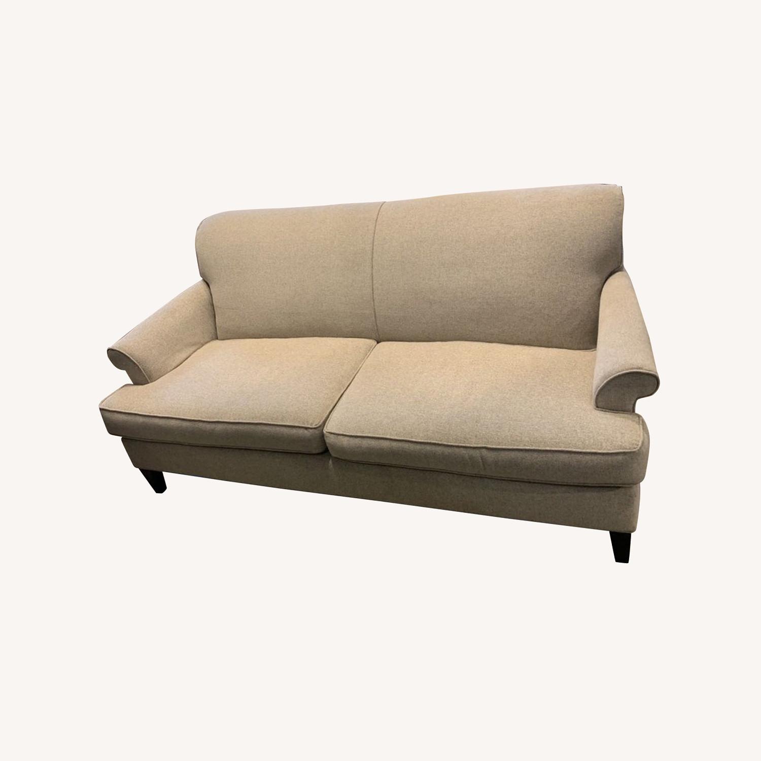 Rowe Gray Two Cushion Sofa AptDeco