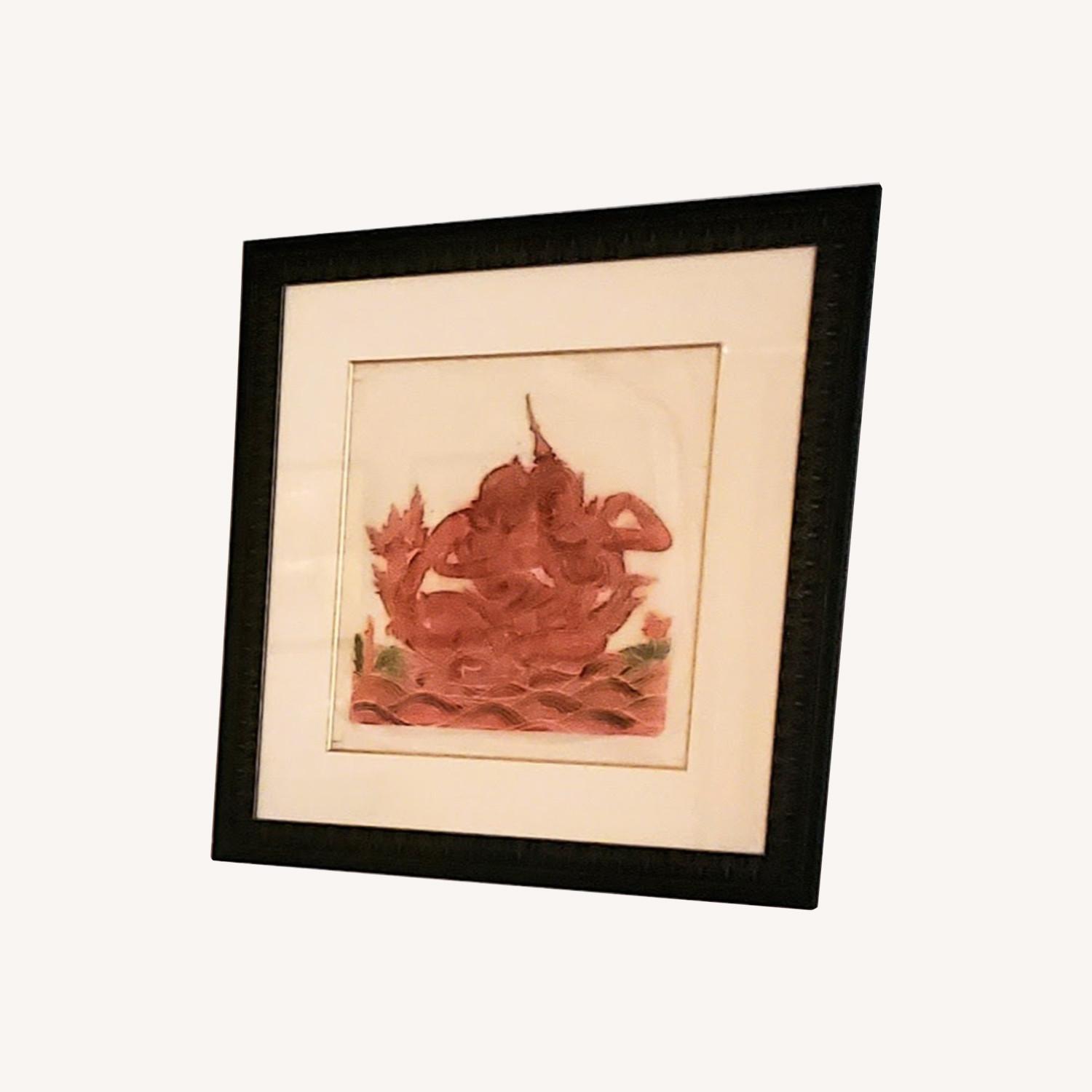 Framed Asian Tomb Rubbings Art - image-4