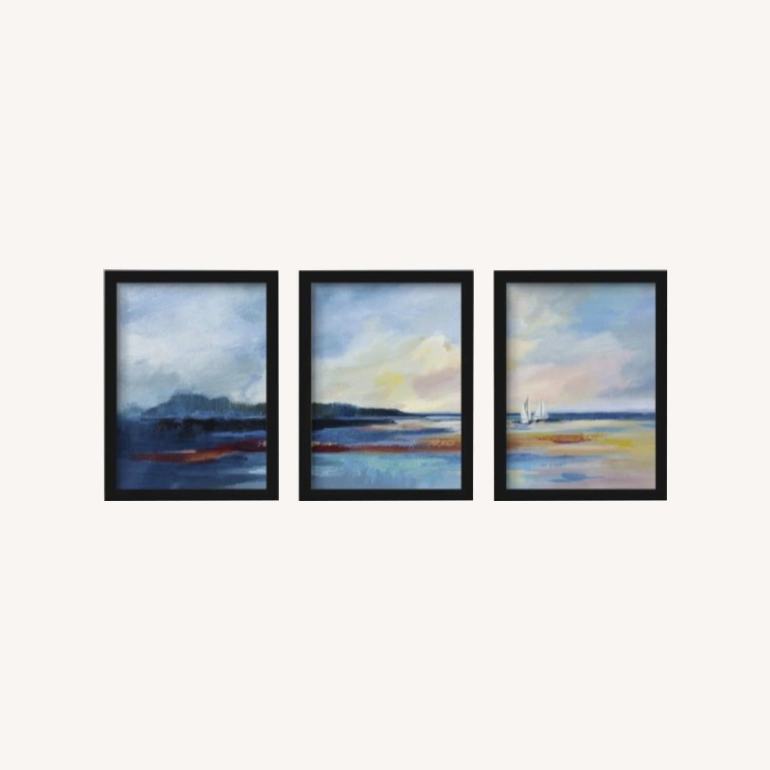 3 Piece Gallery Prints With Frames AptDeco