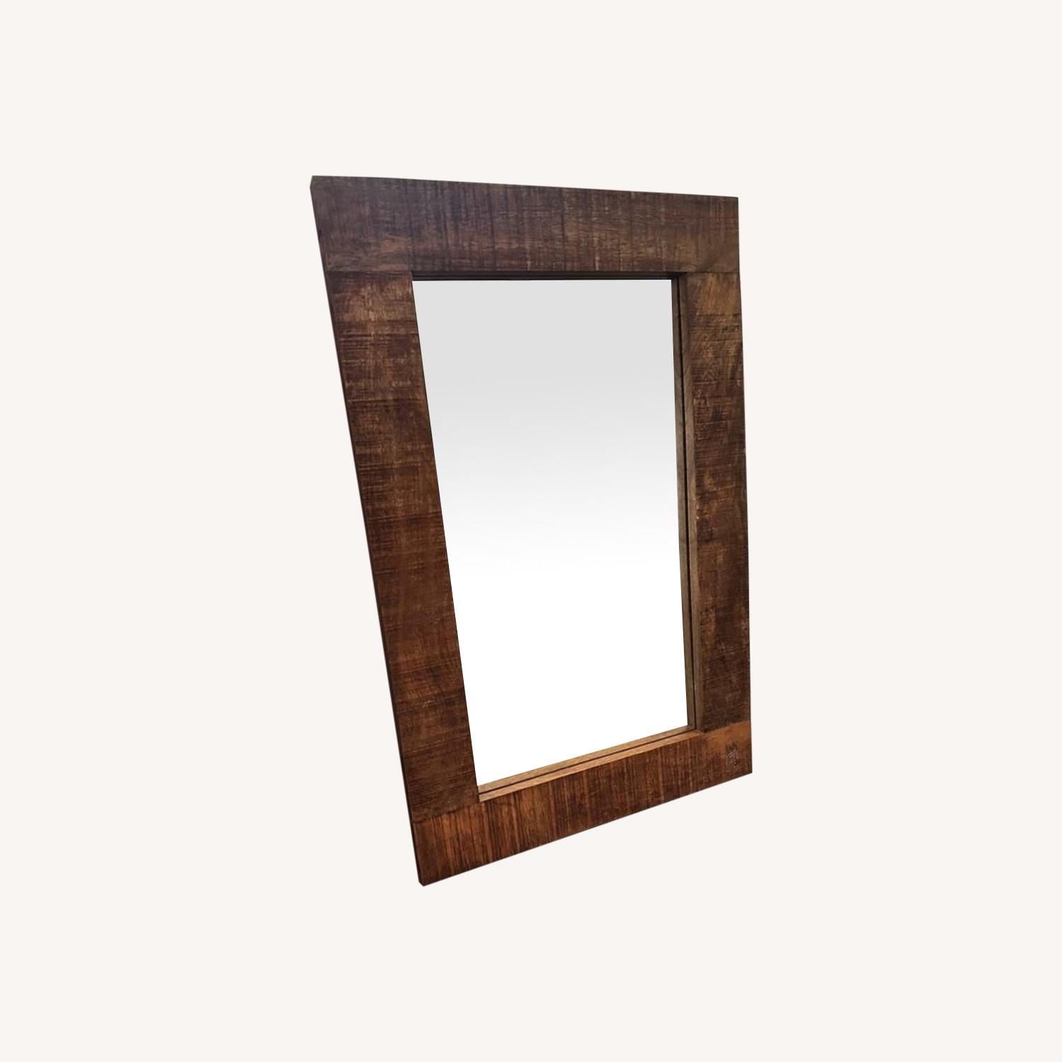 Wood Frame Wall Mirror - image-0