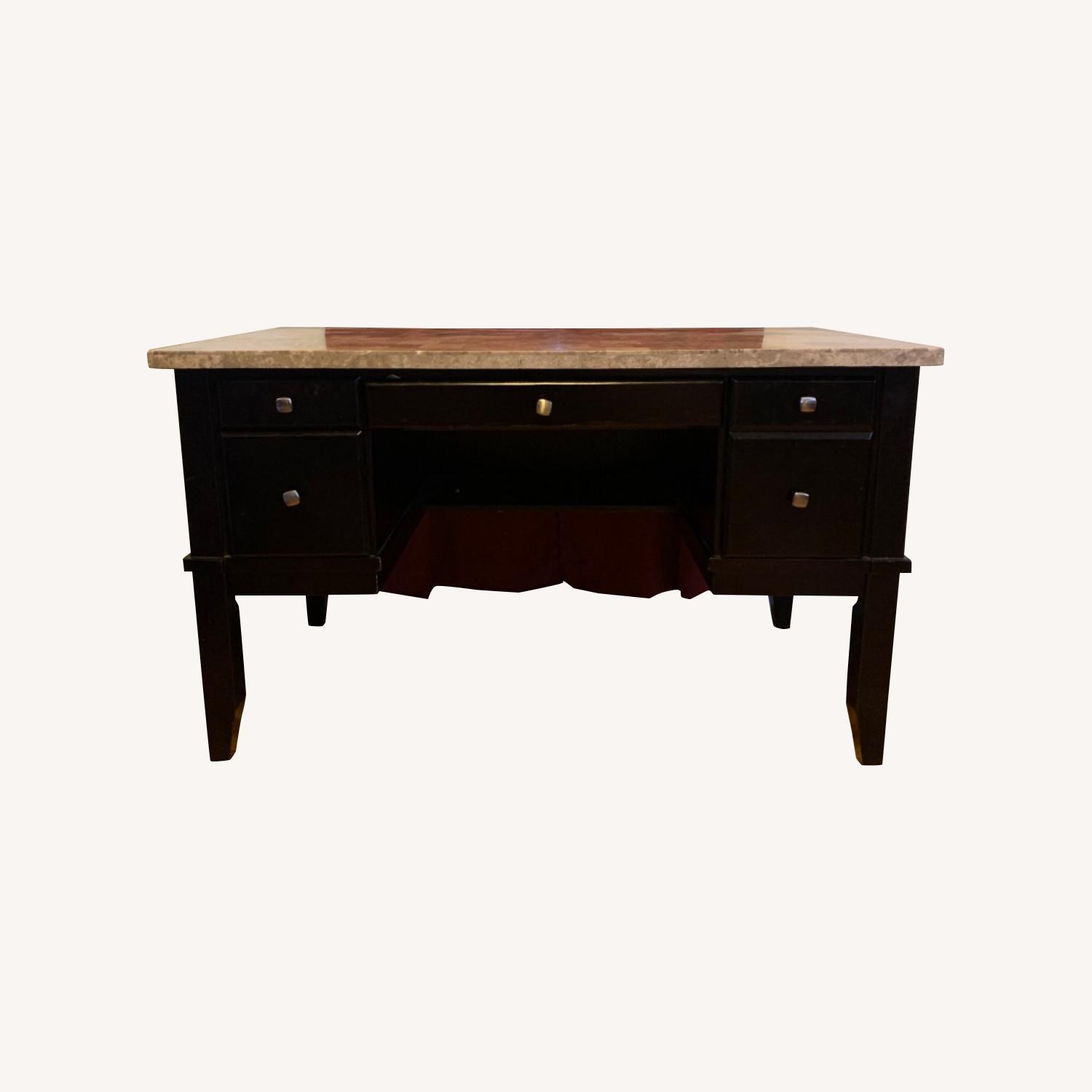 Marble Top Work Desk - image-0