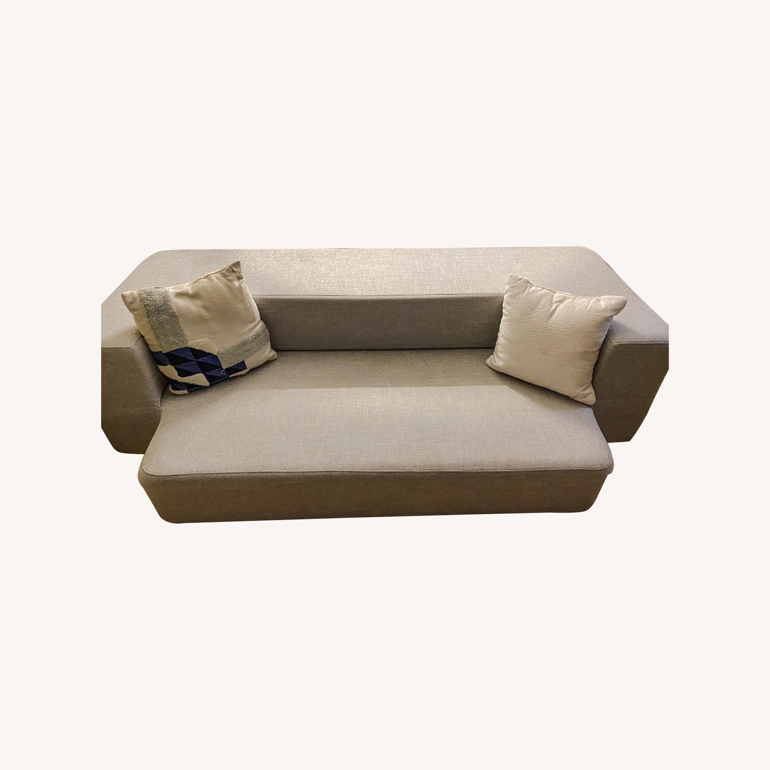 Light Gray Sleeper Sofa - image-0