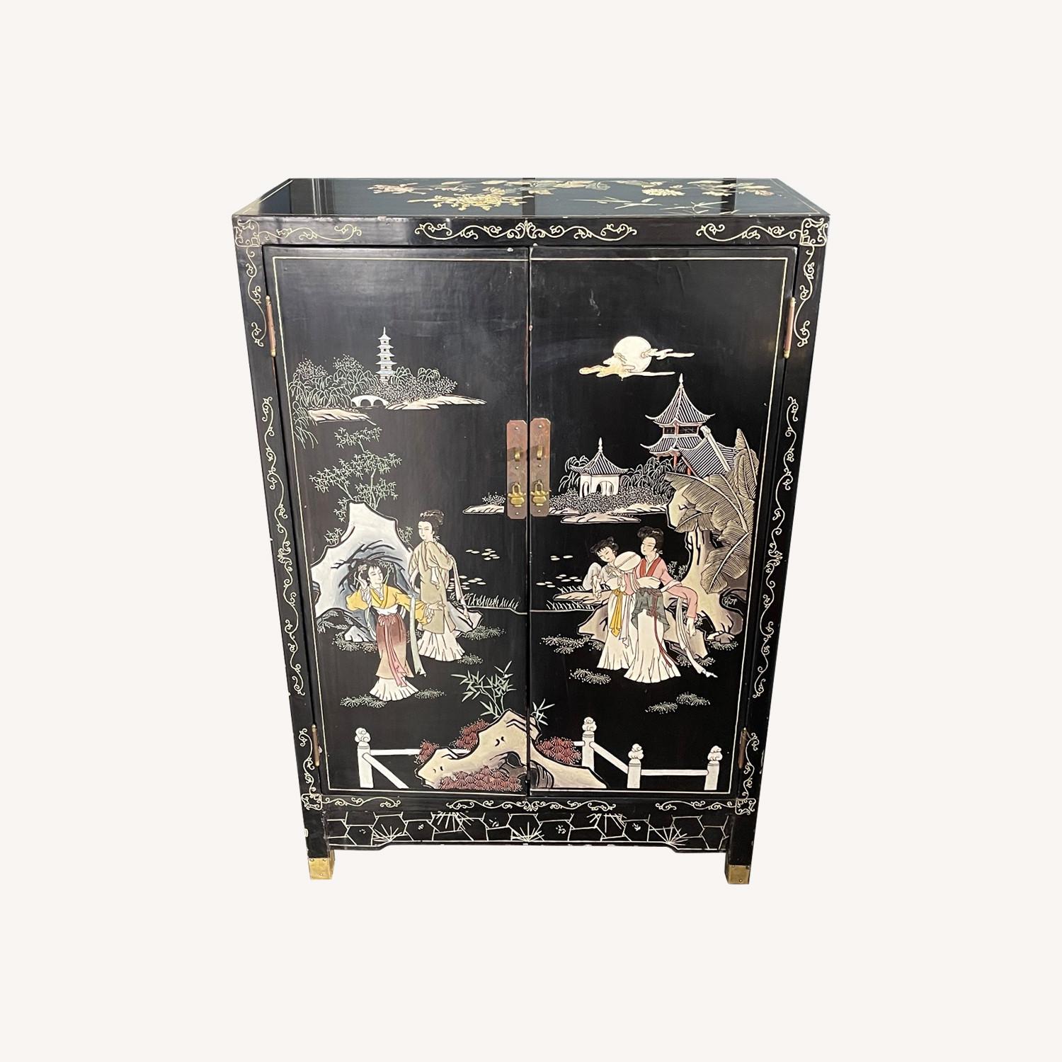 Japanese Chinoiserie Cabinet Vintage - image-0