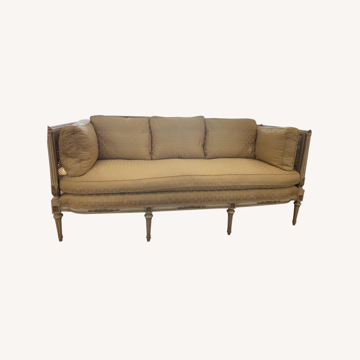 Antique Goose Down Filled Sofa AptDeco