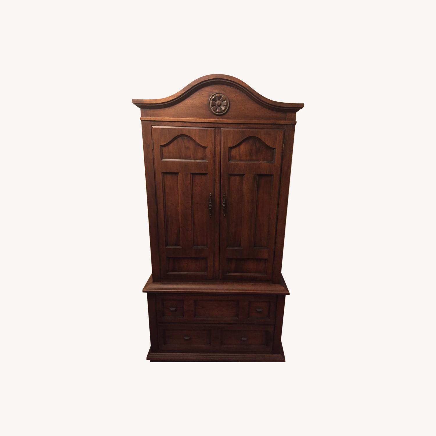 Dark Brown Armoire - image-0