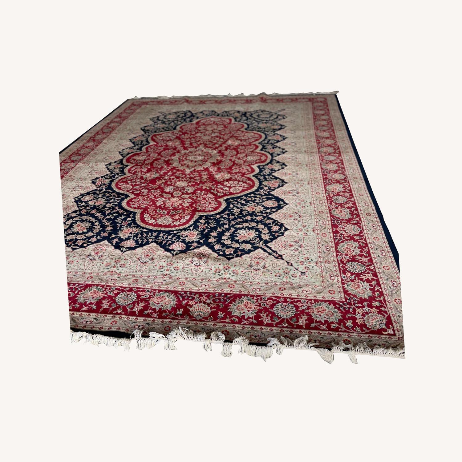 Kashan and Tabriz 10X20 Area Rug AptDeco
