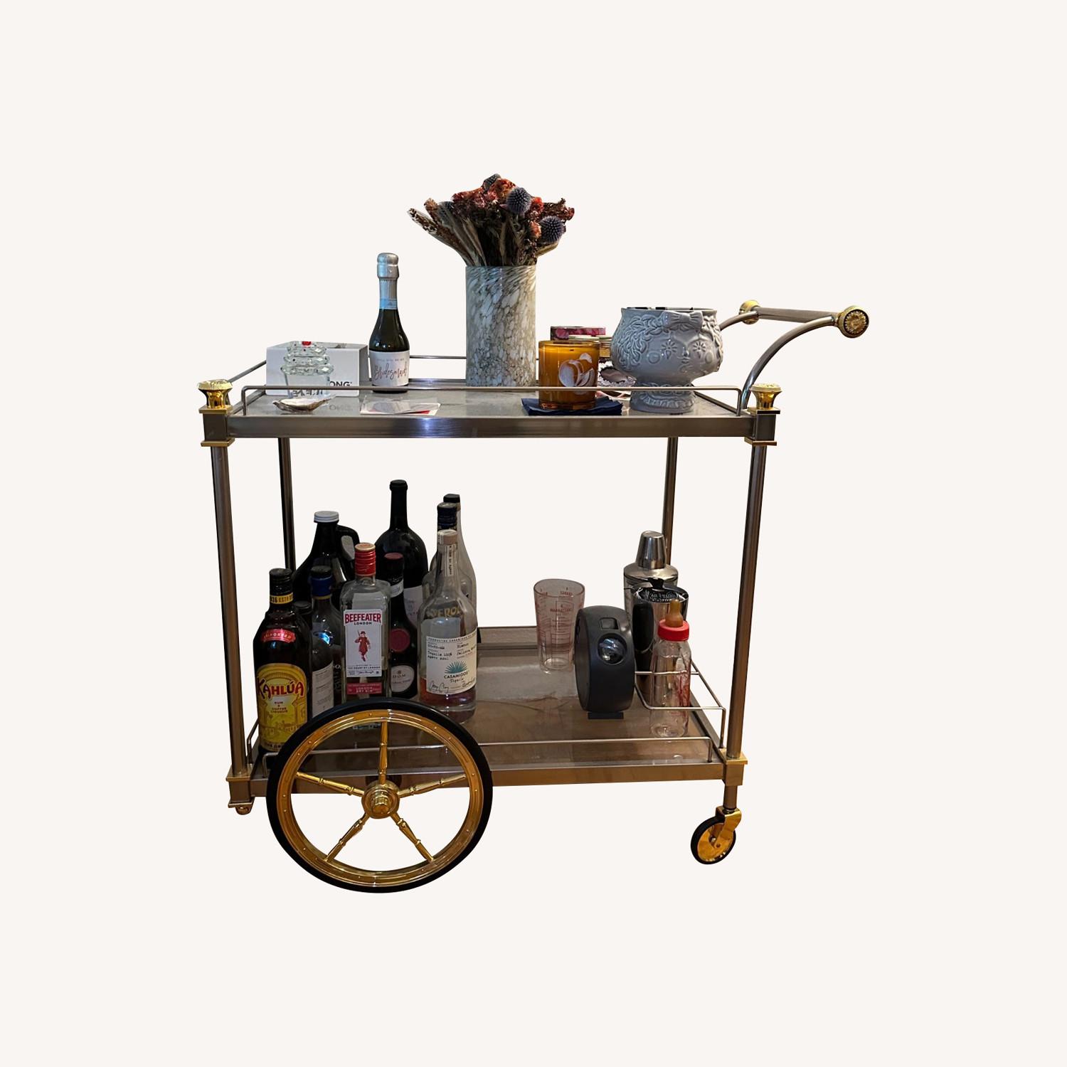 Wayfair Bar Cart - Silver - image-0