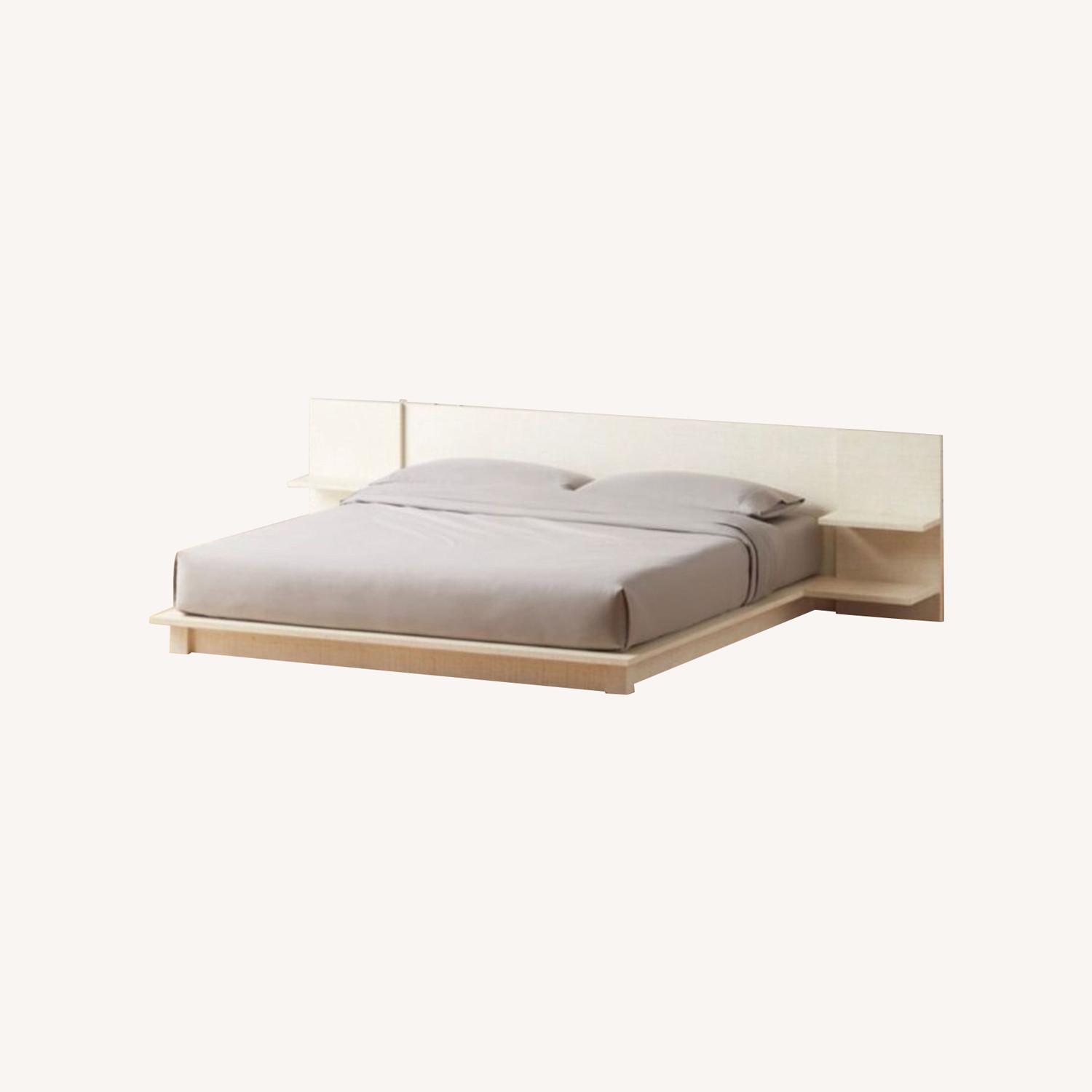 CB2 Andes Lacquered Linen King Bed - image-5
