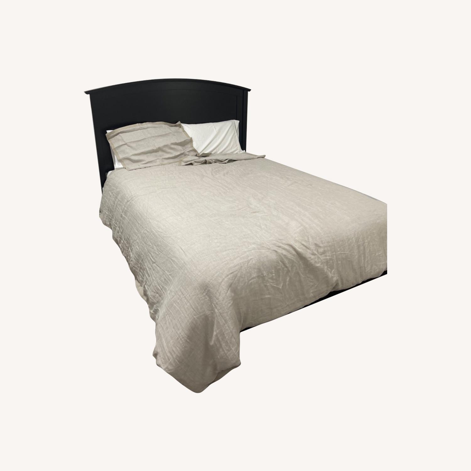 Pottery Barn Black Chloe Bed Queen AptDeco