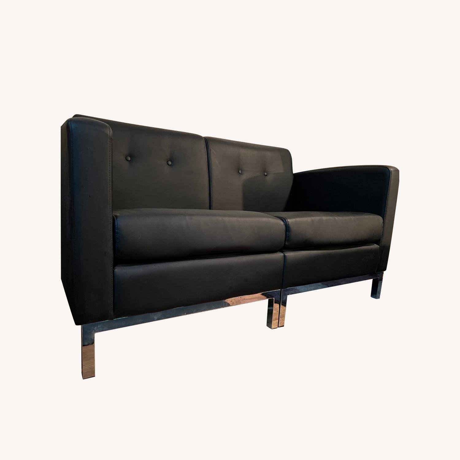 Black Loveseat AptDeco