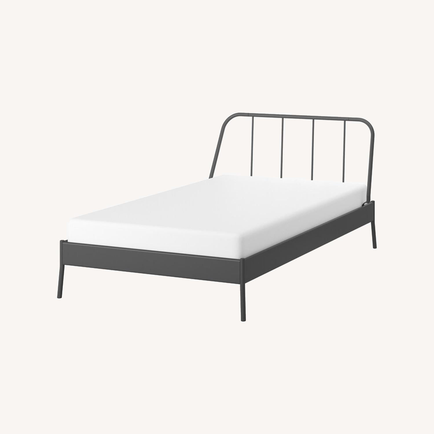 IKEA Kopardal Queen Bed Frame & Lury wooden Base AptDeco