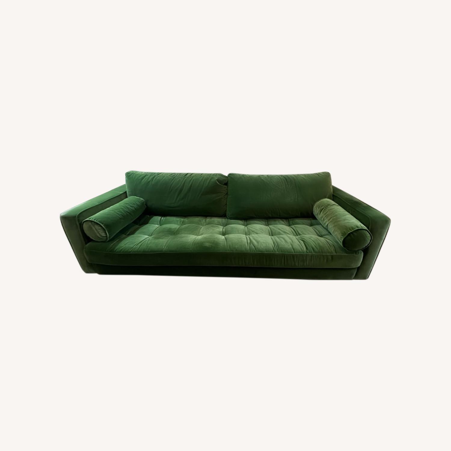 Article Grass Green Velvet Sofa - image-0